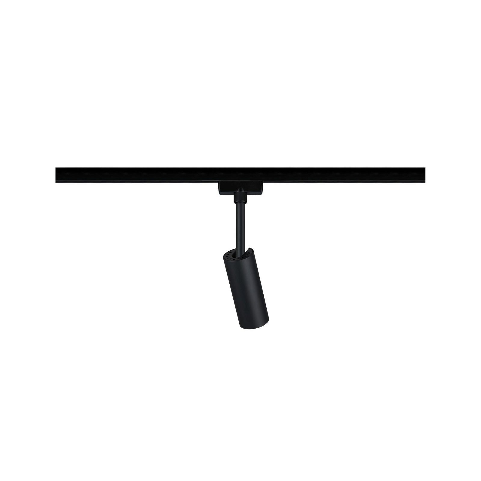Paulmann Railsysteem-lampen URail rail spot Tubo Enkelspot 166lm 4,5W 3000K 230V Zwart mat (1-delig)