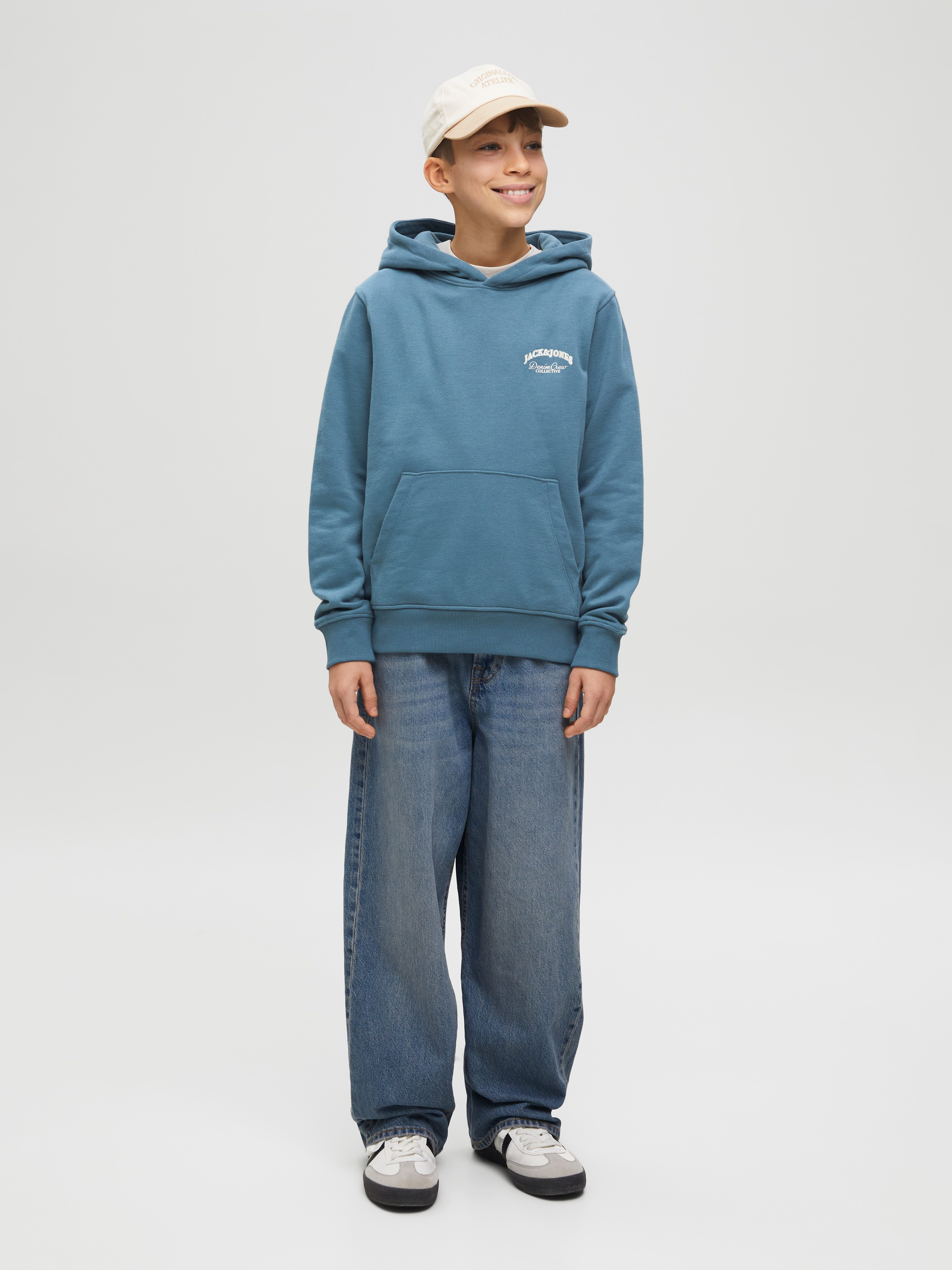 Jack & Jones Junior Hoodie JJEBRANDES BACKP RELAXED SWEAT H SN JNR
