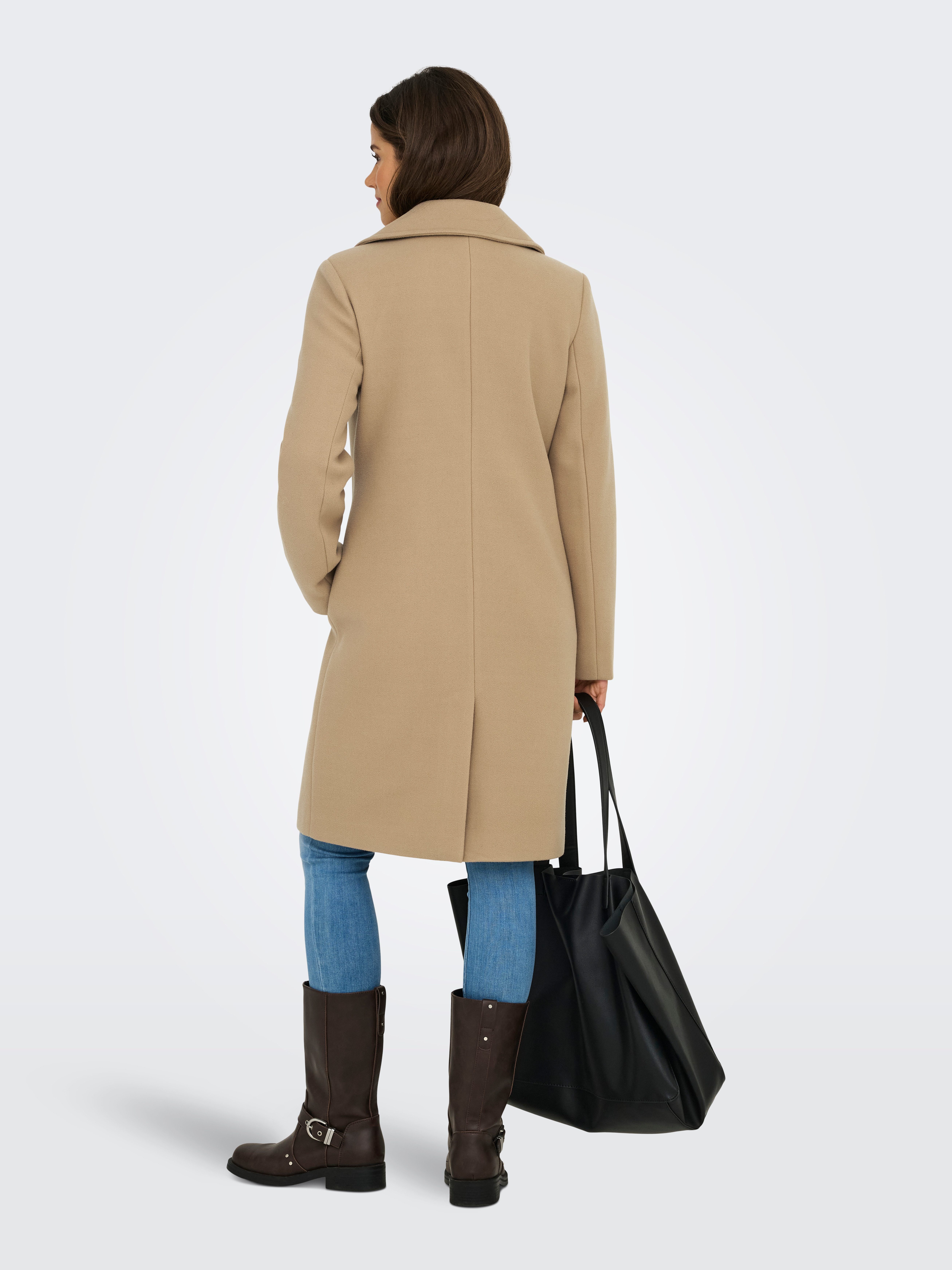 Only Lange jas ONLADINA LIFE LONG COAT CC OTW