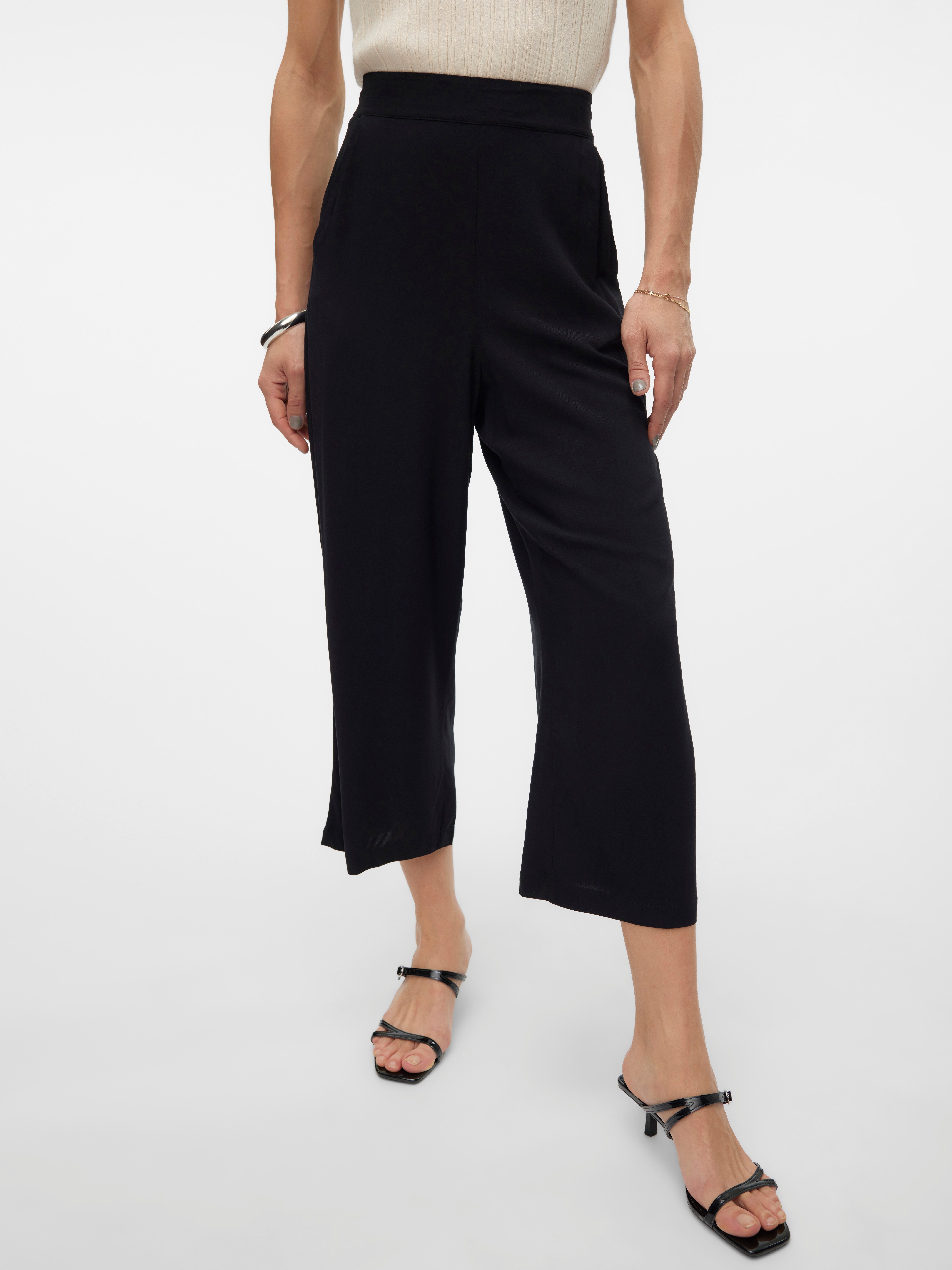 Vero Moda Comfortbroek VMEASY JOY HW CULOTTE PANTS WVN GA