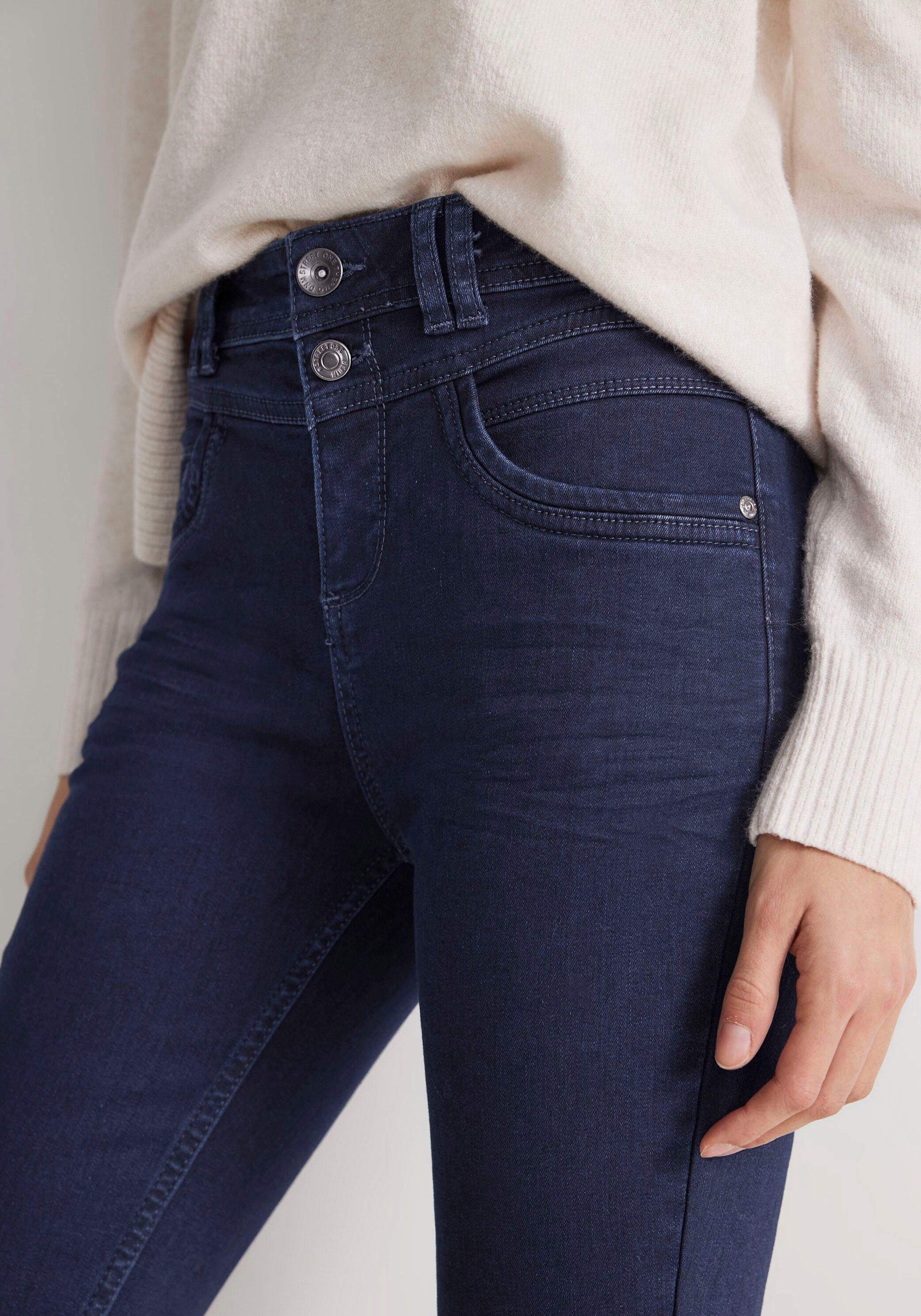 STREET ONE Slim fit jeans in 5 zakken stijl