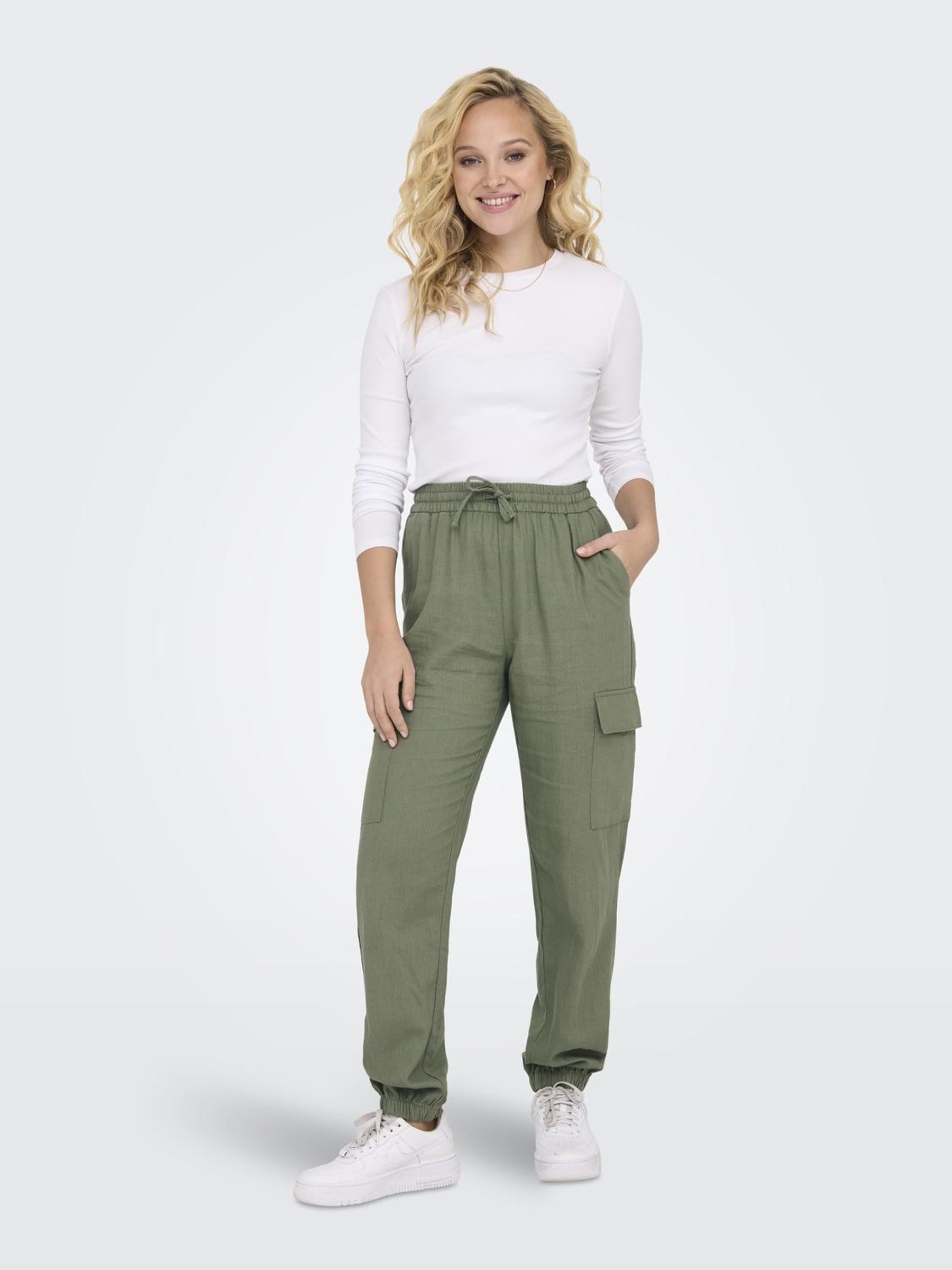 Only Cargobroek ONLCARO MW LIN PULL-UP CARGO PNT NOOS