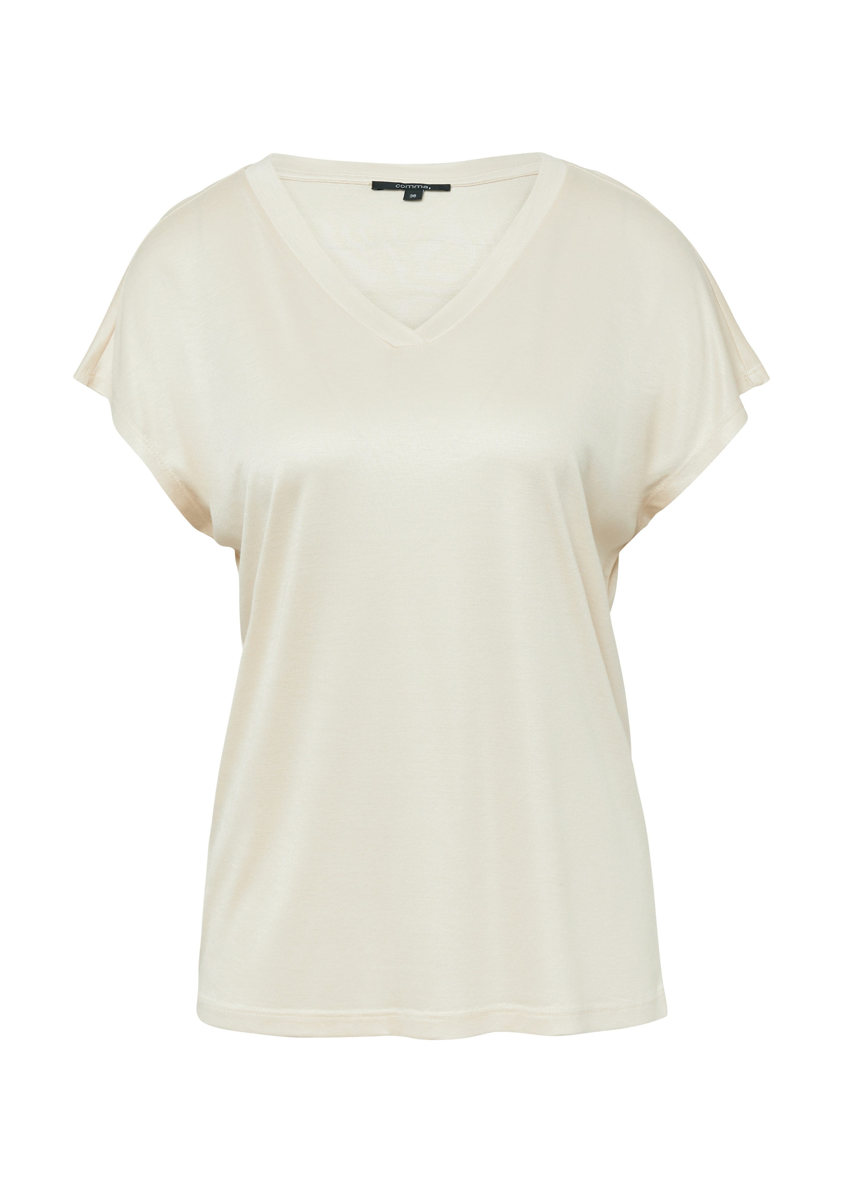 Comma T-shirt met v-hals