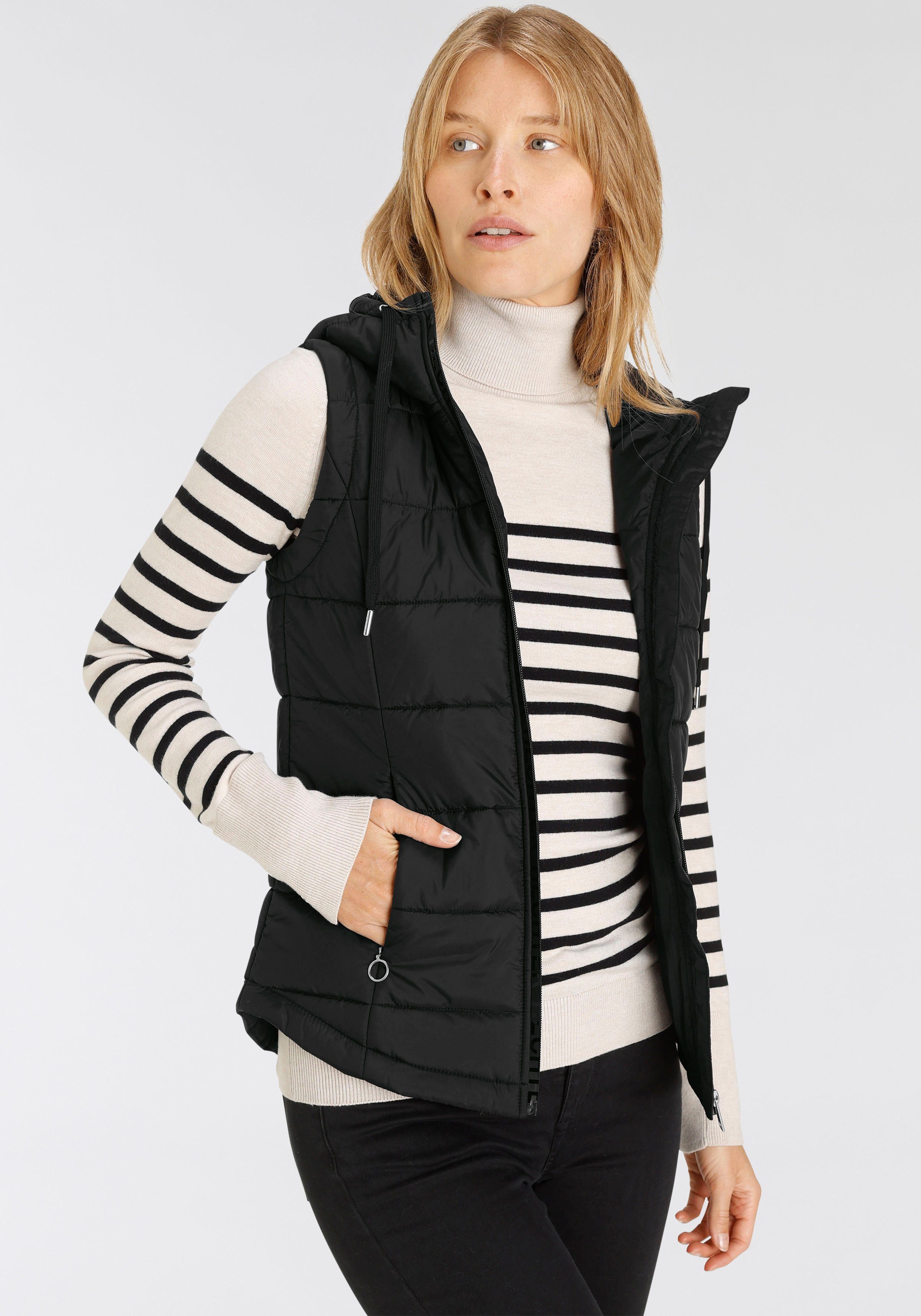 HECHTER PARIS Korte jas met geïntegreerd gilet (set, 2-delig)