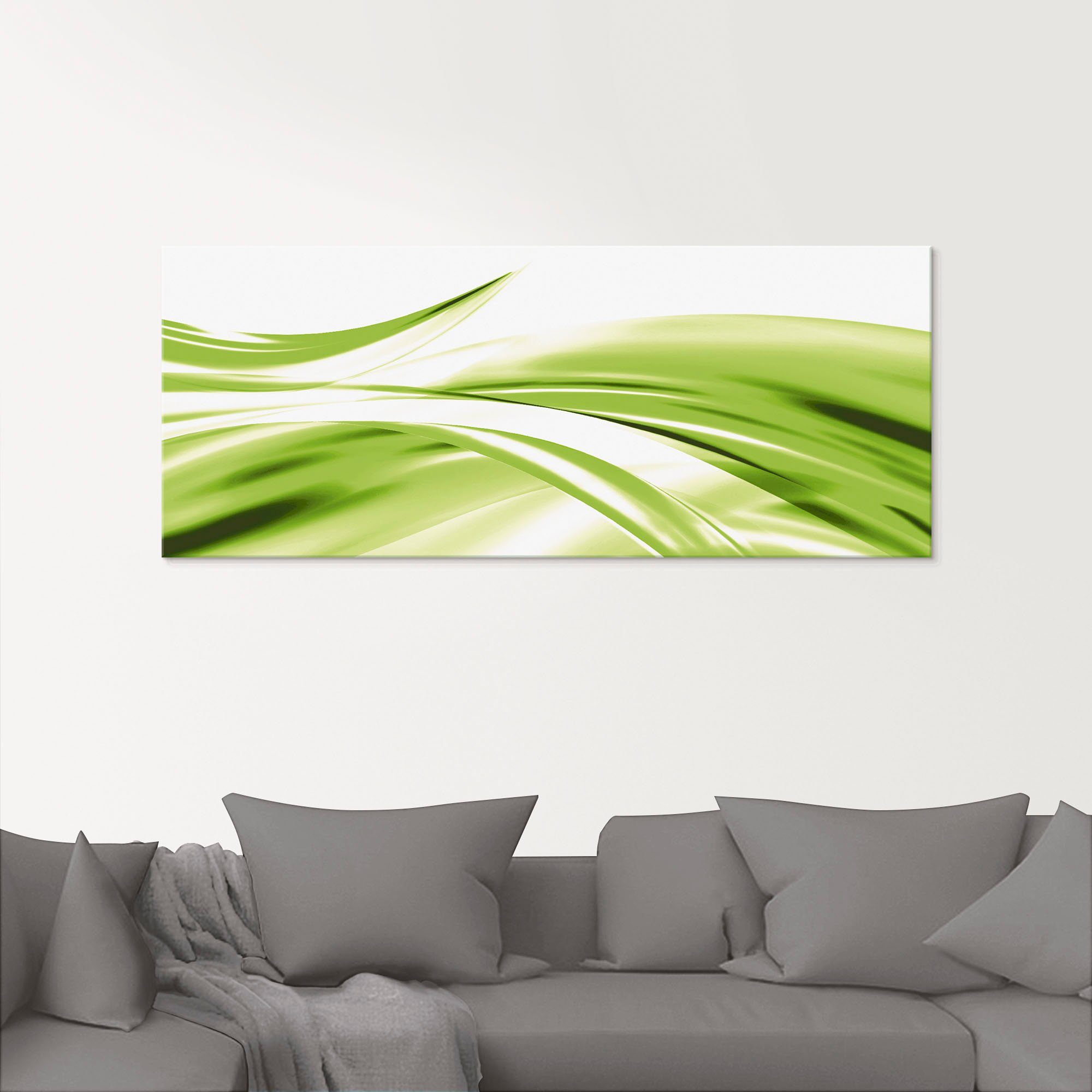 Artland Print op glas Mooie golf - abstract in verschillende maten