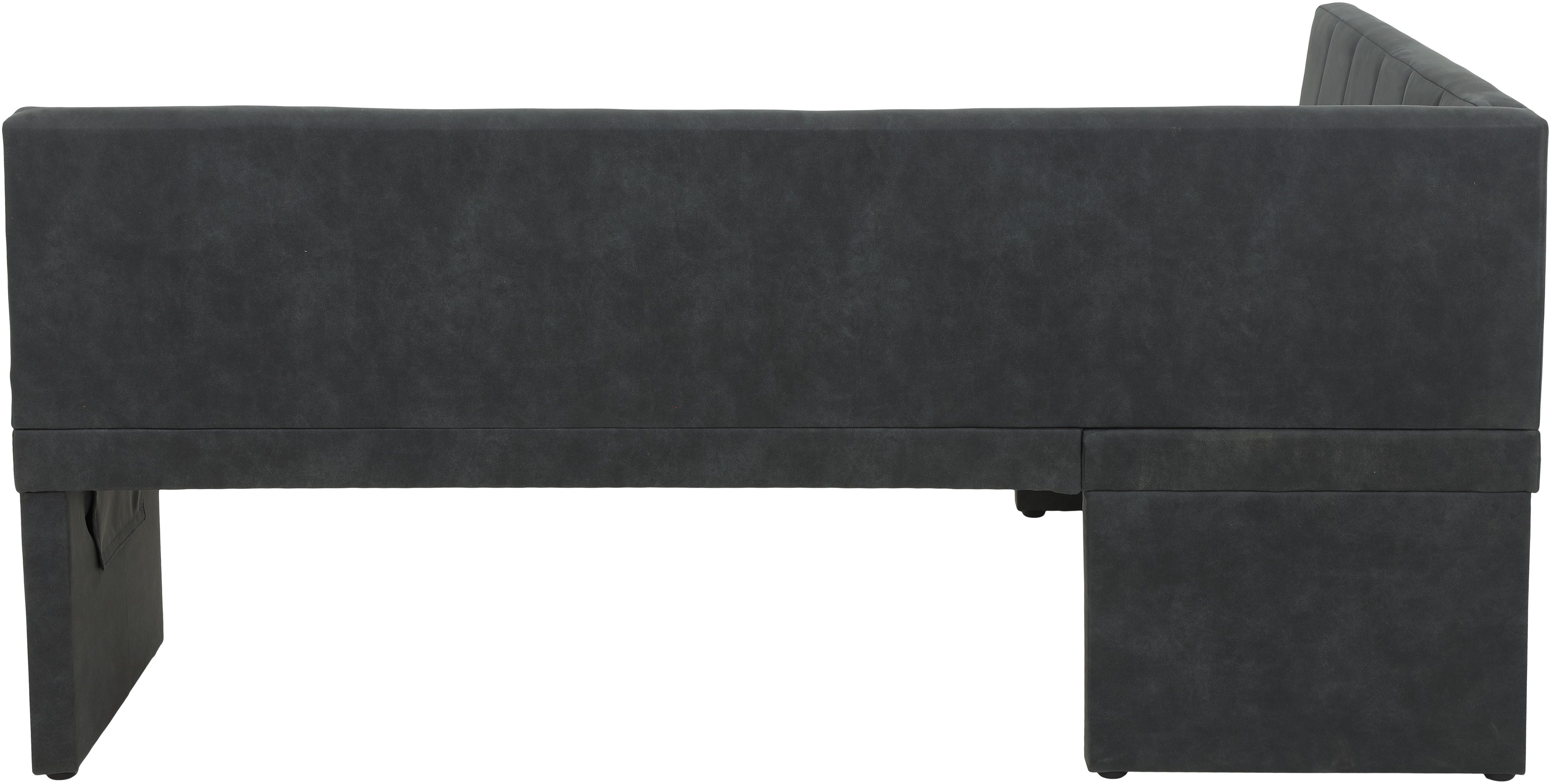 HELA Eethoek Spree Eettafel 140x90 cm met dikke rand, microvezel bekleding(4-delig)