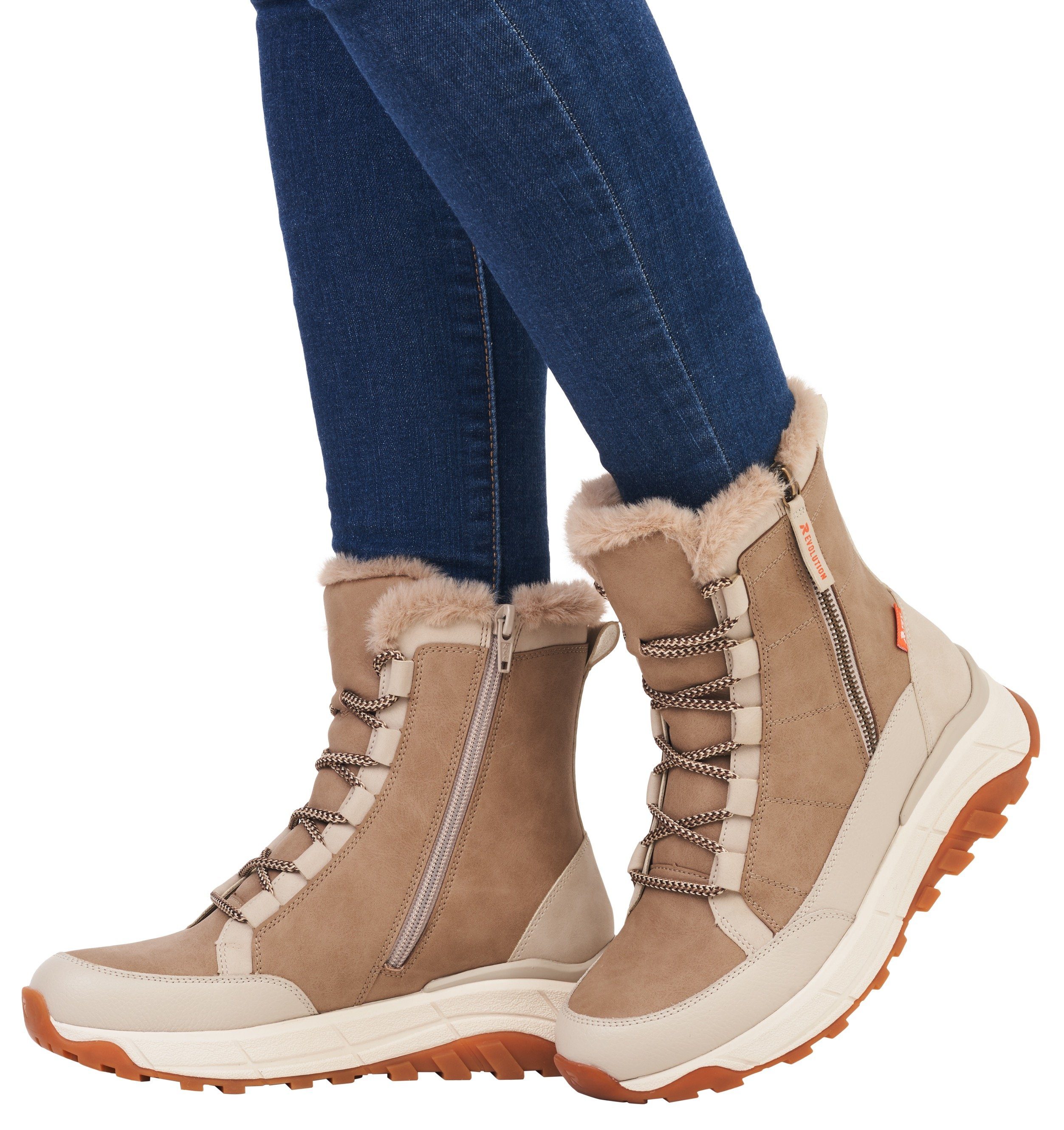 Rieker EVOLUTION Winterlaarzen ankle boot, profile sole, with tex membrane for winter