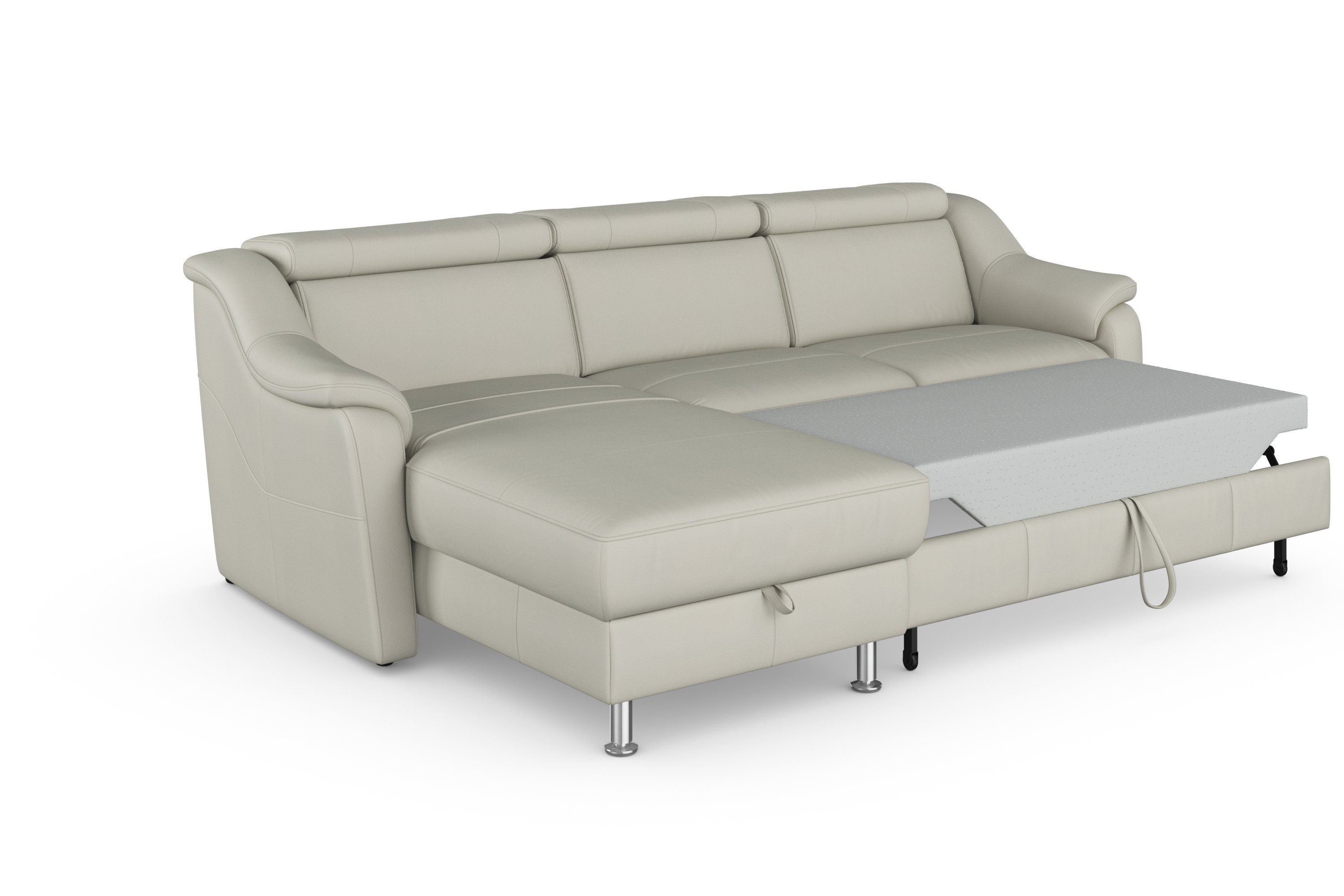 sit&more Hoekbank Freetown L-vorm met verstelbare hoofdsteun en comfortabele binnenvering