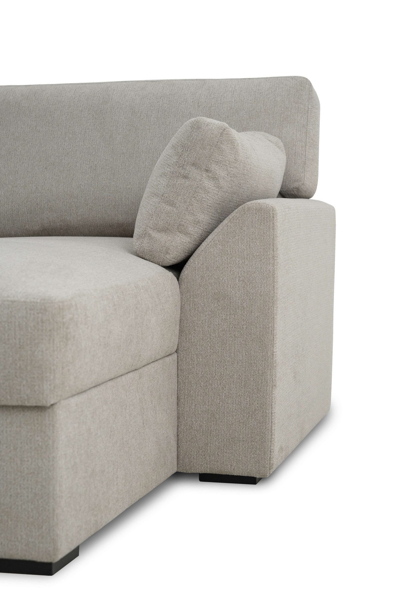 Home affaire Zithoek Citry Breedte 309 cm, chenille, bedfunctie, bedlade, U-vorm