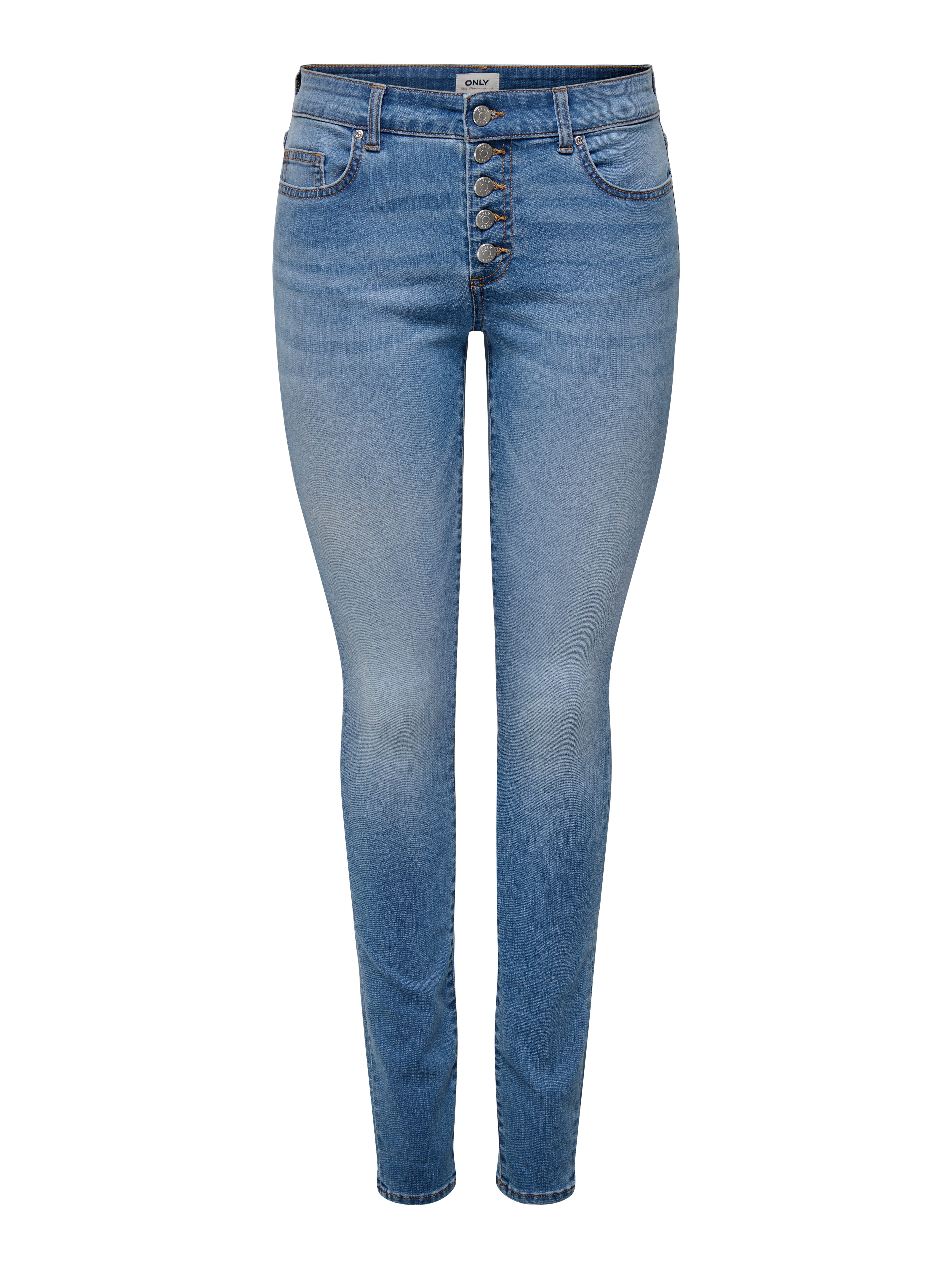 Only Skinny fit jeans ONLHUSH MID SK VIS BUTTON DNM BOX X