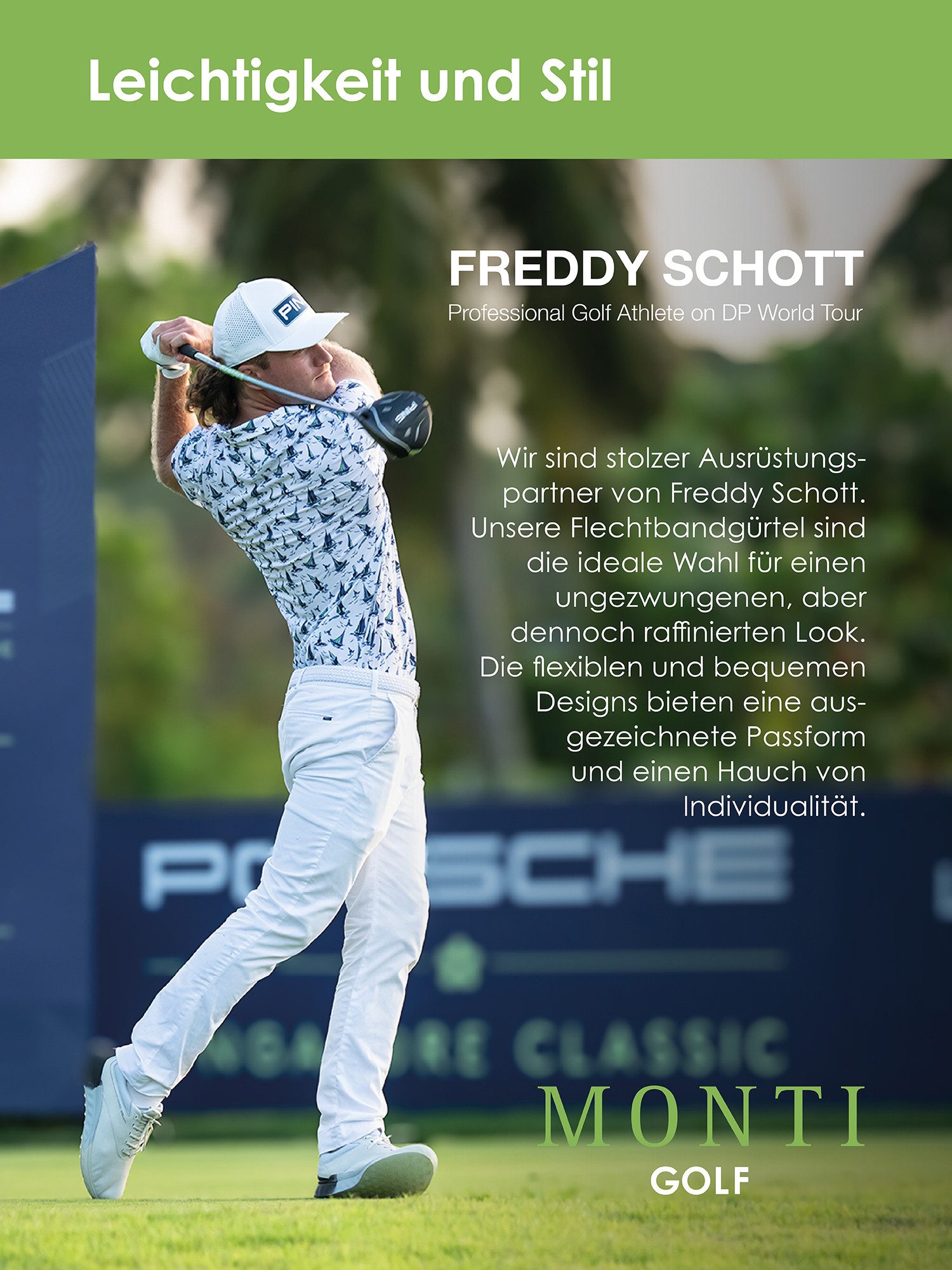 MONTI Gevlochten riem Birdie