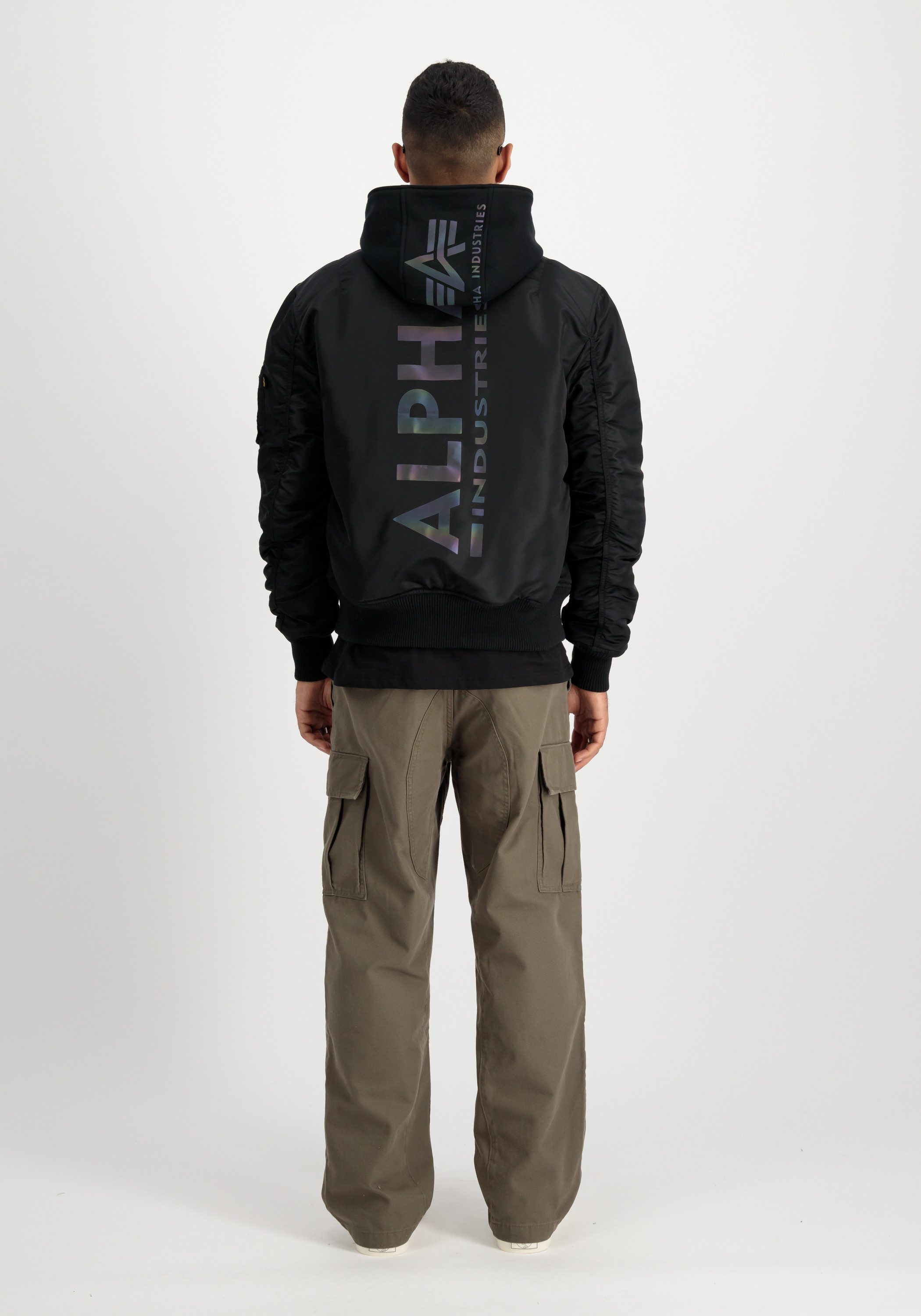 Alpha Industries Bomberjack Alpha Industries Men - Bomber Jackets MA-1 Zip Hood Back Print