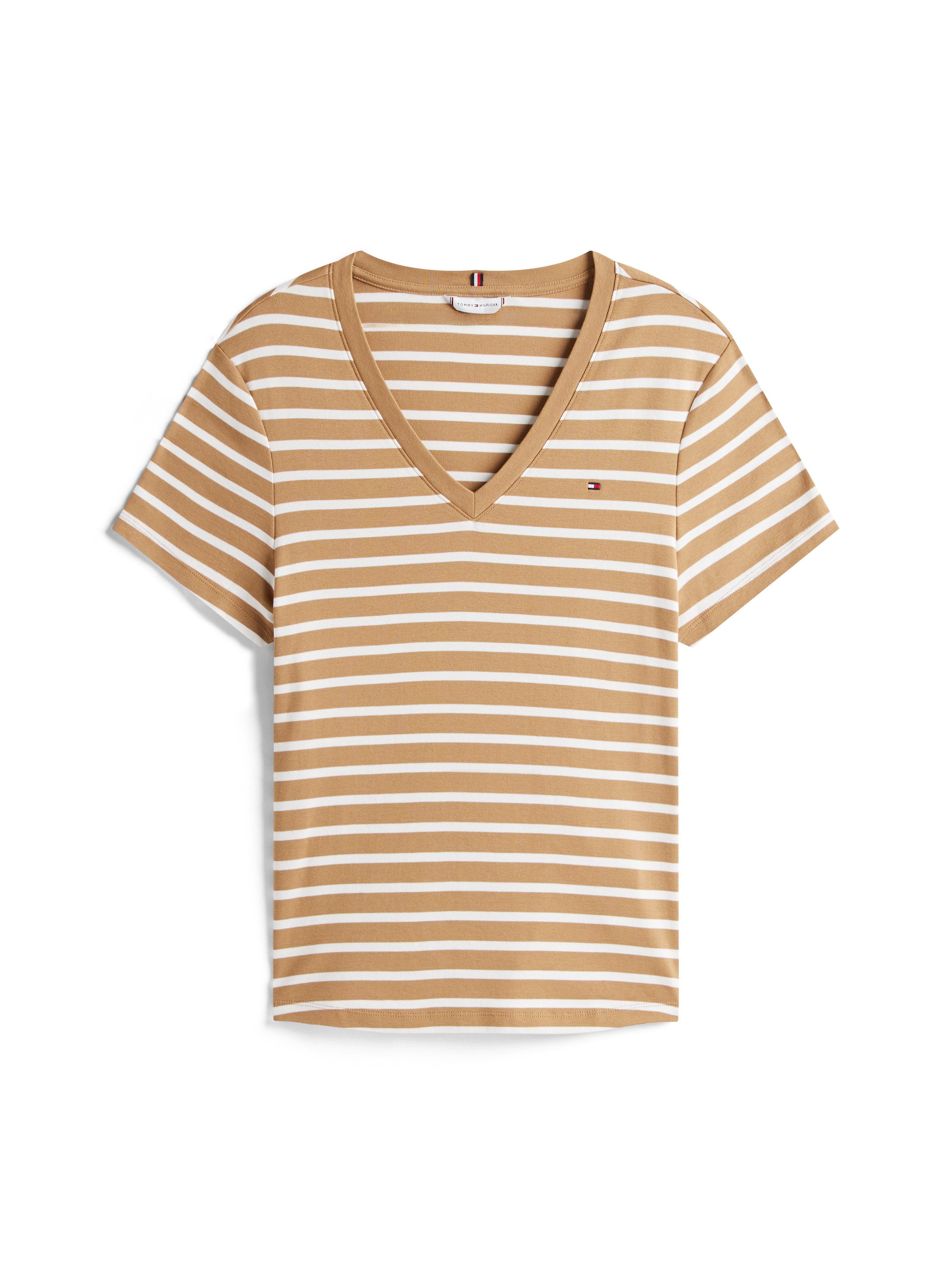 Tommy Hilfiger Curve Shirt met V-hals CRV SLIM CODY V-NK SS
