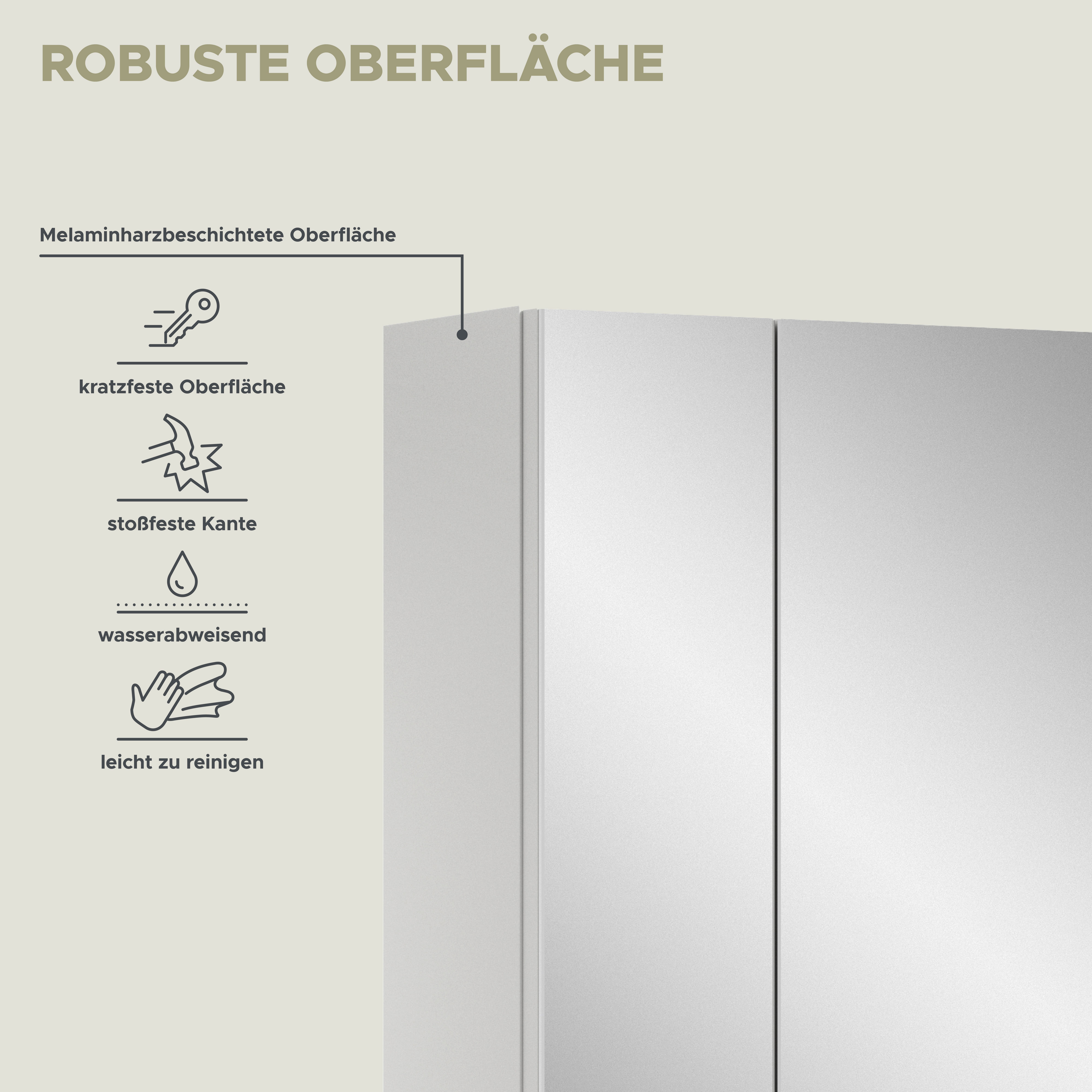 INOSIGN Badkamerspiegelkast Malmö, breedte 60 cm, 3 spiegeldeuren, 9 vakken, 6 planken in verschillende kleuren verkrijgbaar, badkamermeubels, spiegel, badkamerkast, badkamer