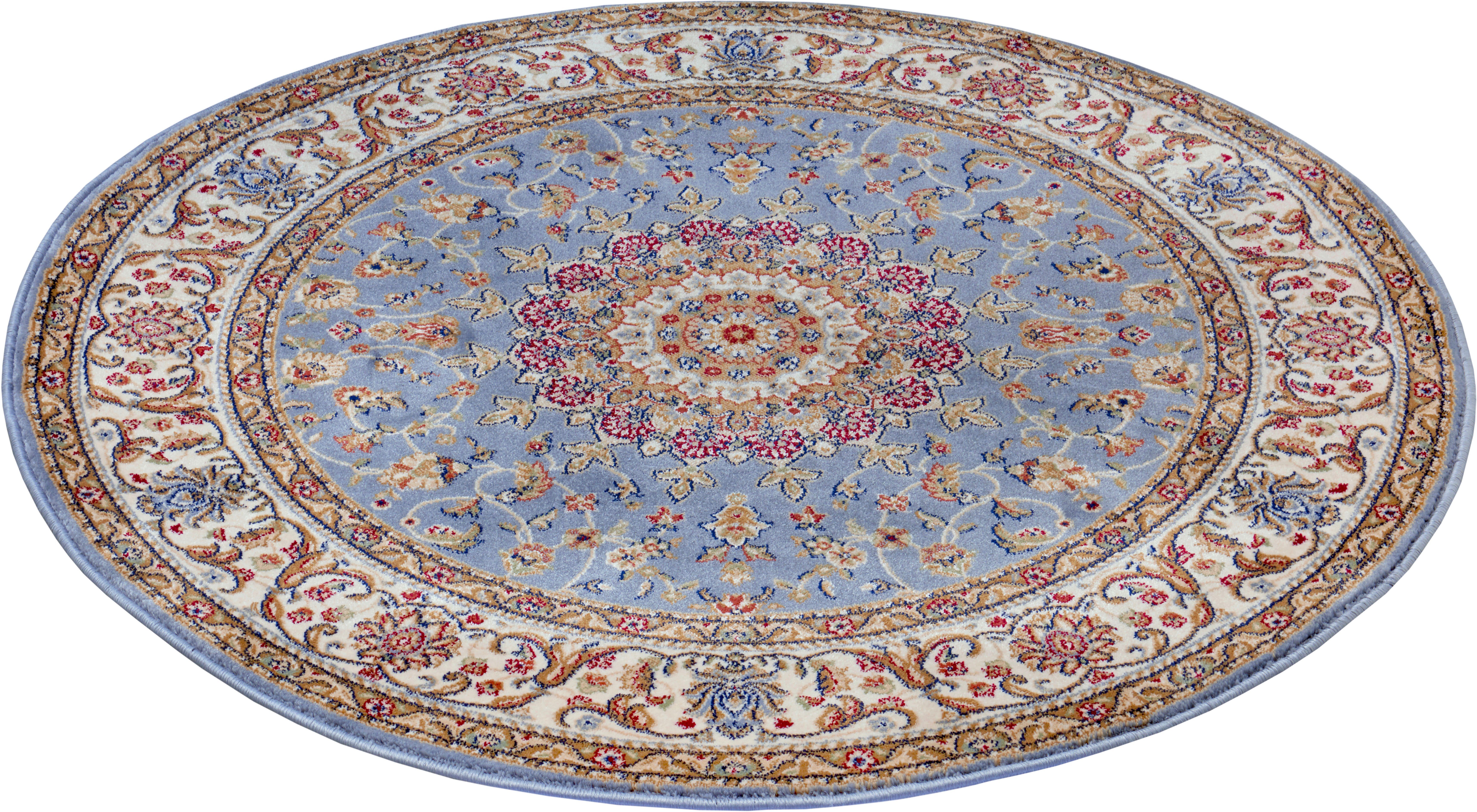 Rond perzisch tapijt - Zuhr lichtblauw 160 cm rond