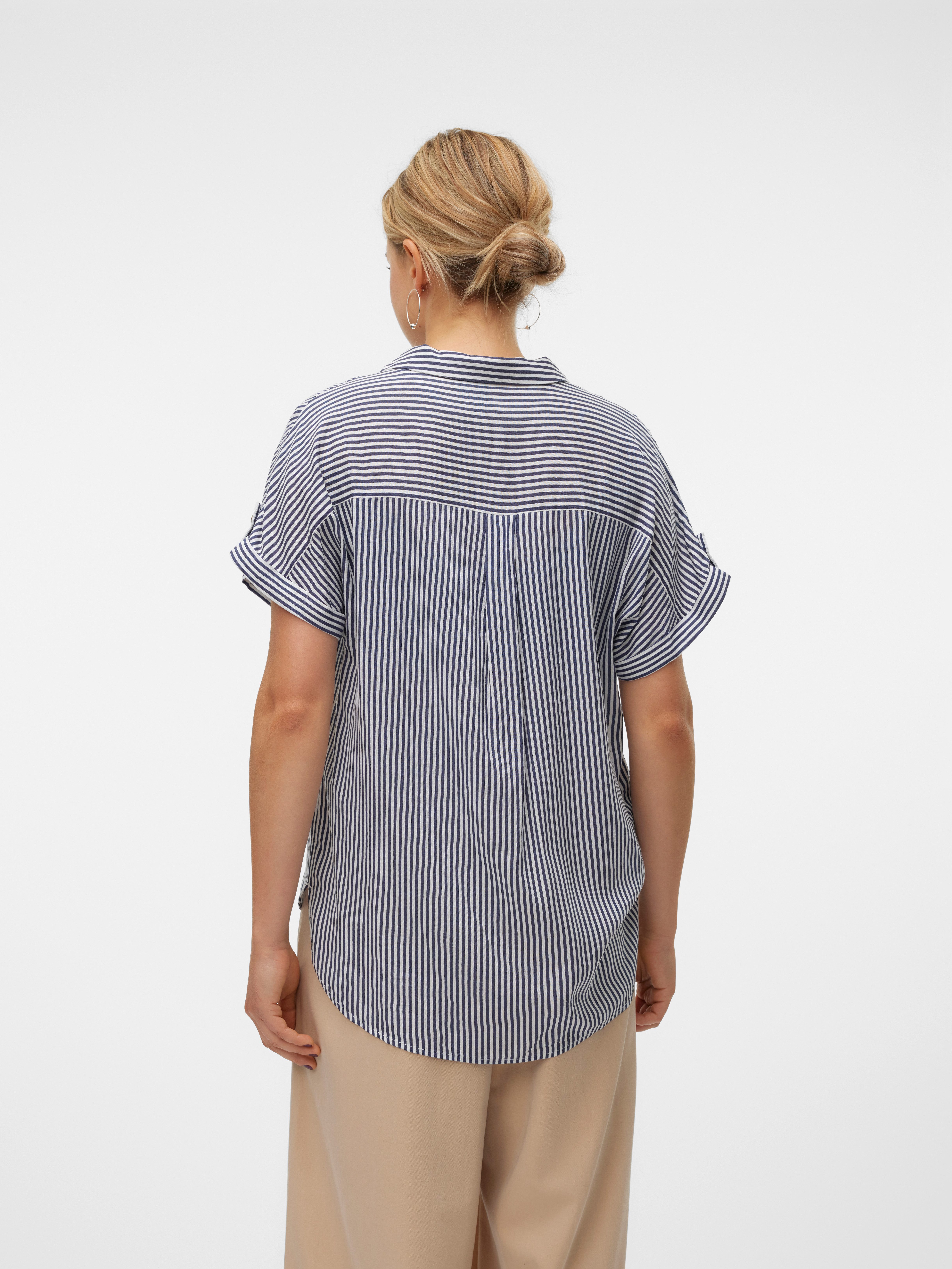 Vero Moda Overhemdblouse VMBUMPY S/S SHIRT WVN GA NOOS