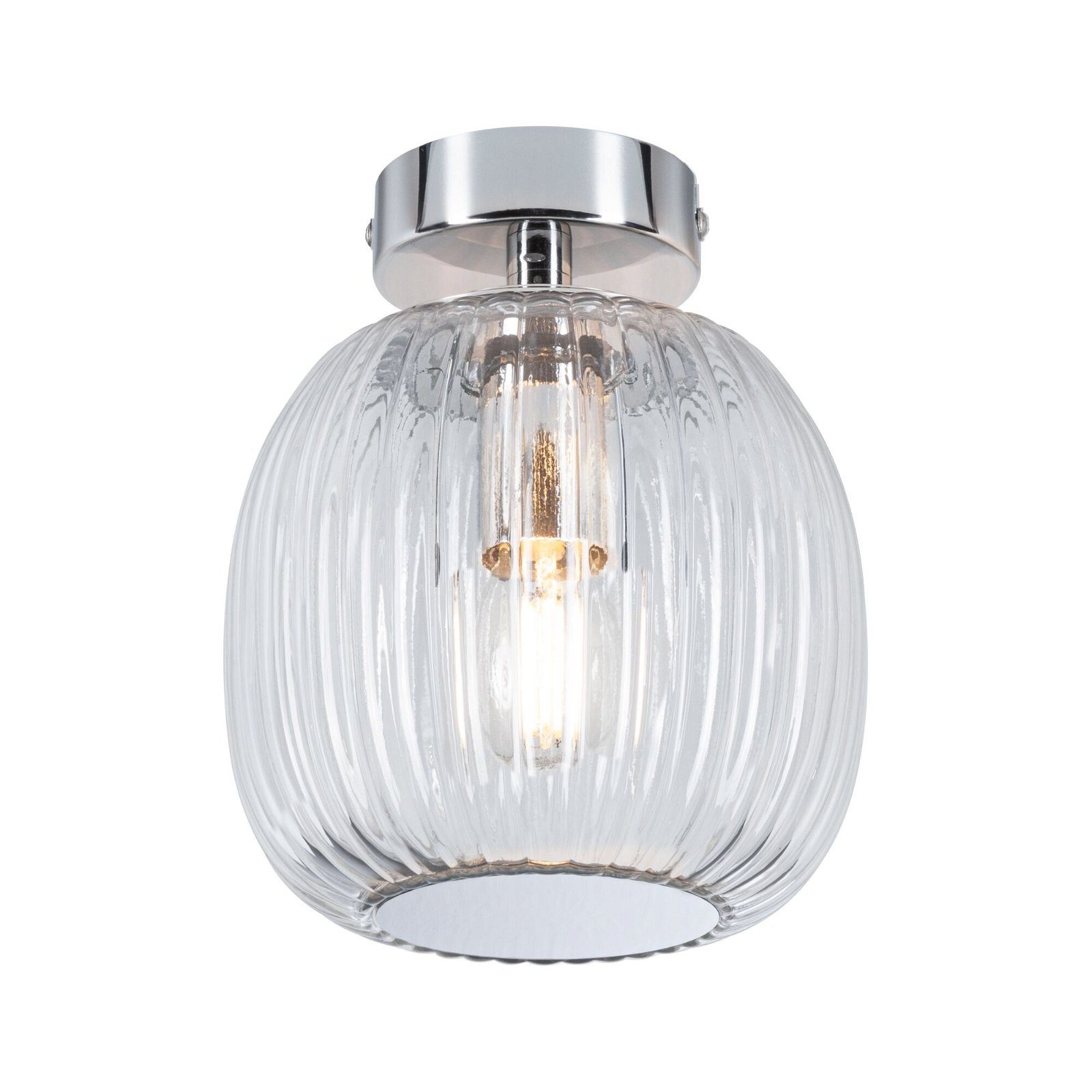 Paulmann Plafondlamp Ruya IP44 E14 230V max. 20W Glas, Chroom (1 stuk)
