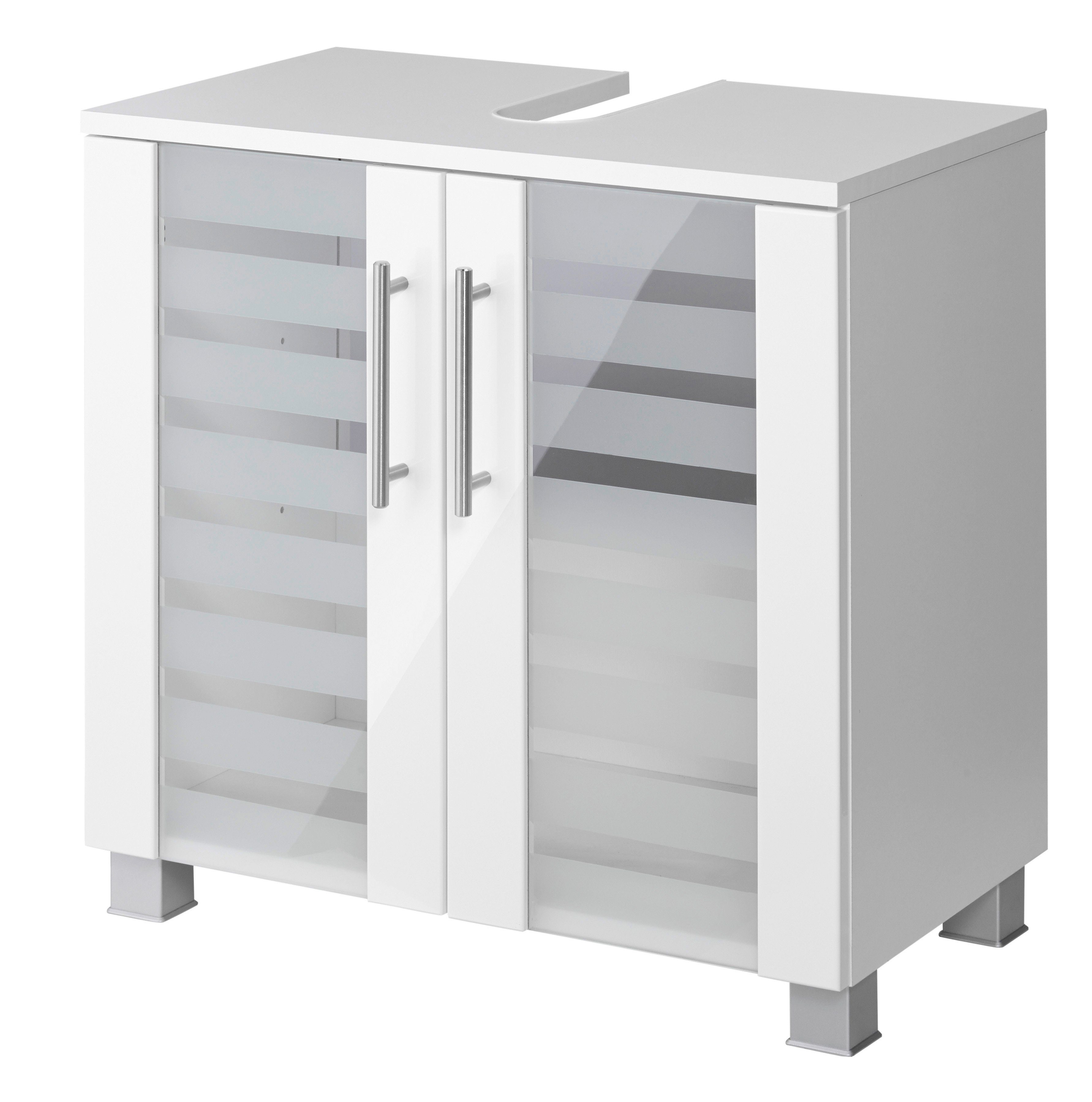 welltime Wastafelonderkast Jaca Breedte 60 cm, met MDF-hoogglansfronten