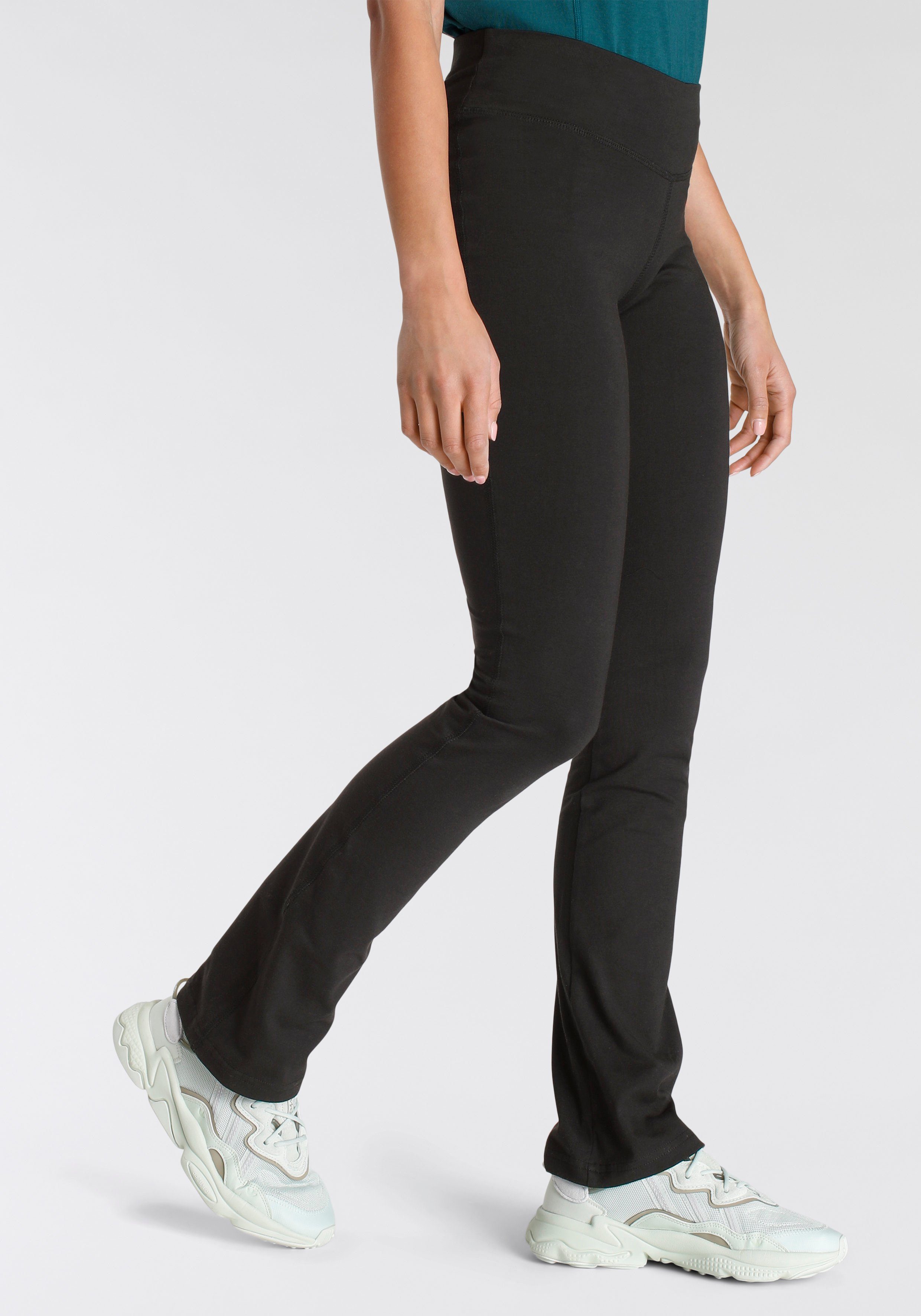 FAYN SPORTS Sportbroek Comfort Flare van zachte katoen-jersey (2-delig, Set van 2)