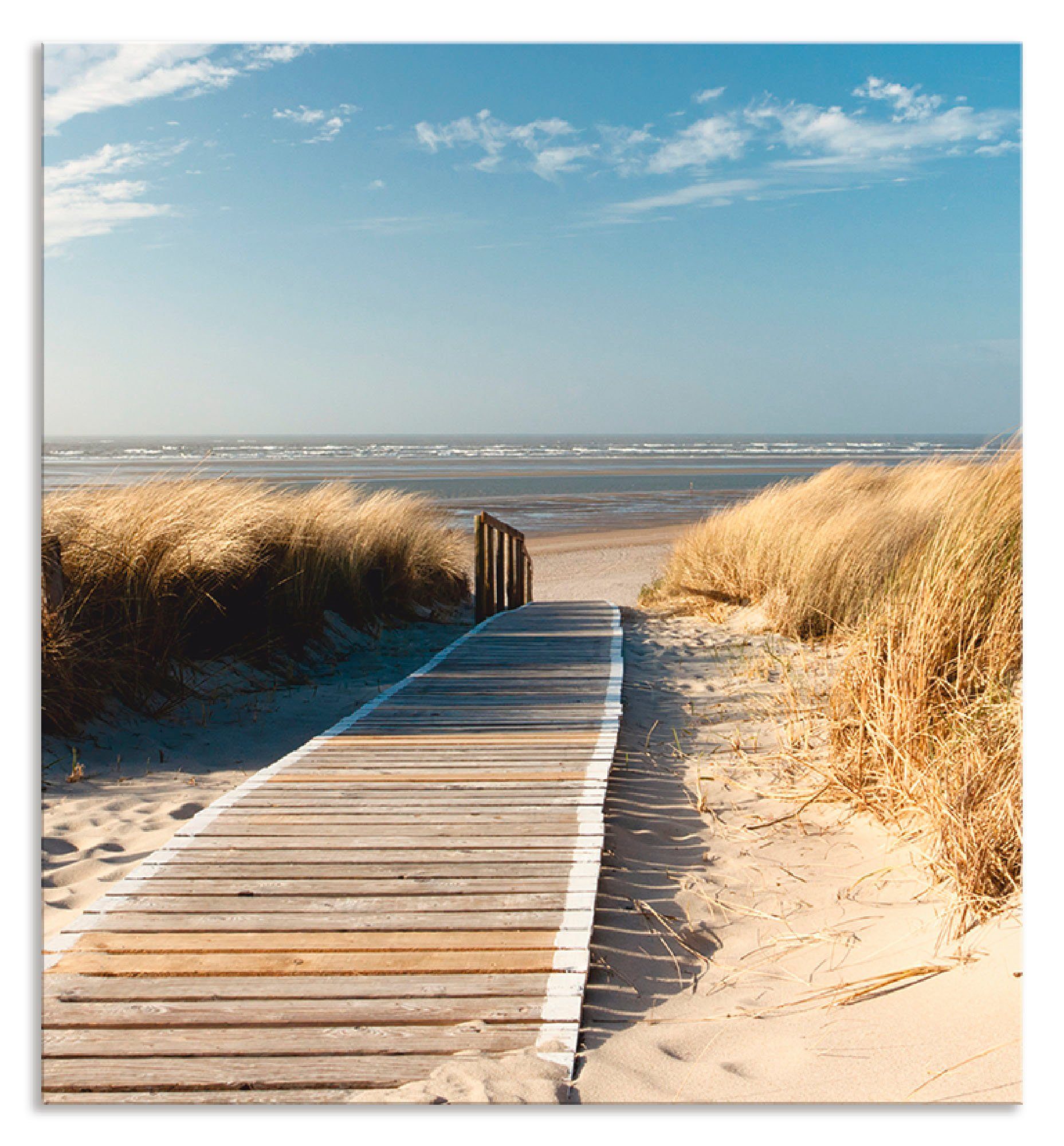 Artland Keukenwand Noordzeestrand op Langeoog - pier zelfklevend in vele maten - spatscherm keuken achter kookplaat en spoelbak als wandbescherming tegen vet, water en vuil - achte