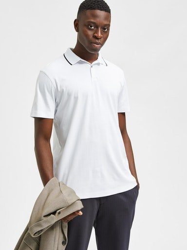 SELECTED HOMME Poloshirt SLHLEROY COOLMAX SS POLO NOOS
