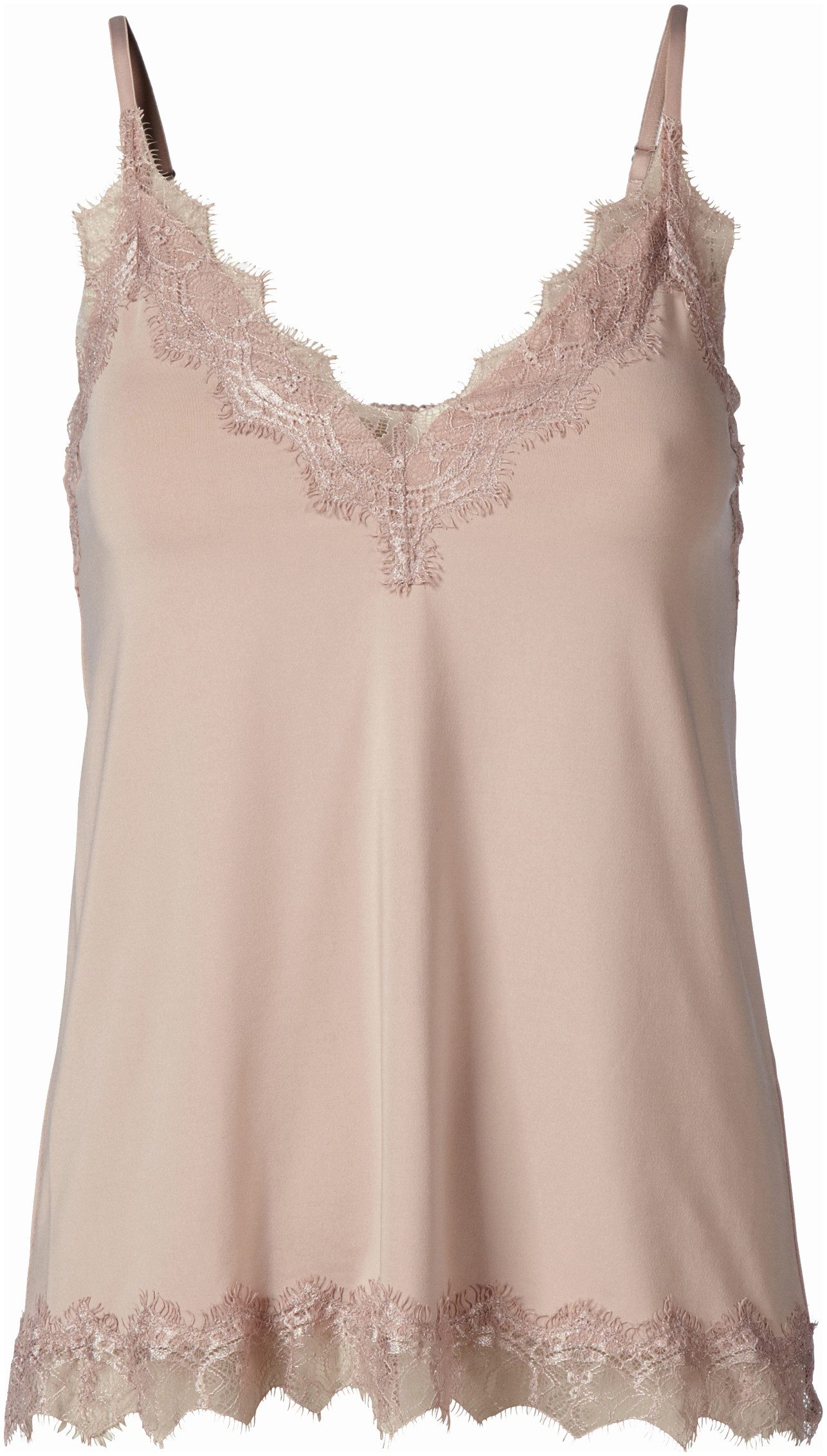 rosemunde Hemd Billie Strap Top prachtige vintage kanten afwerking aan de halslijn en zoom