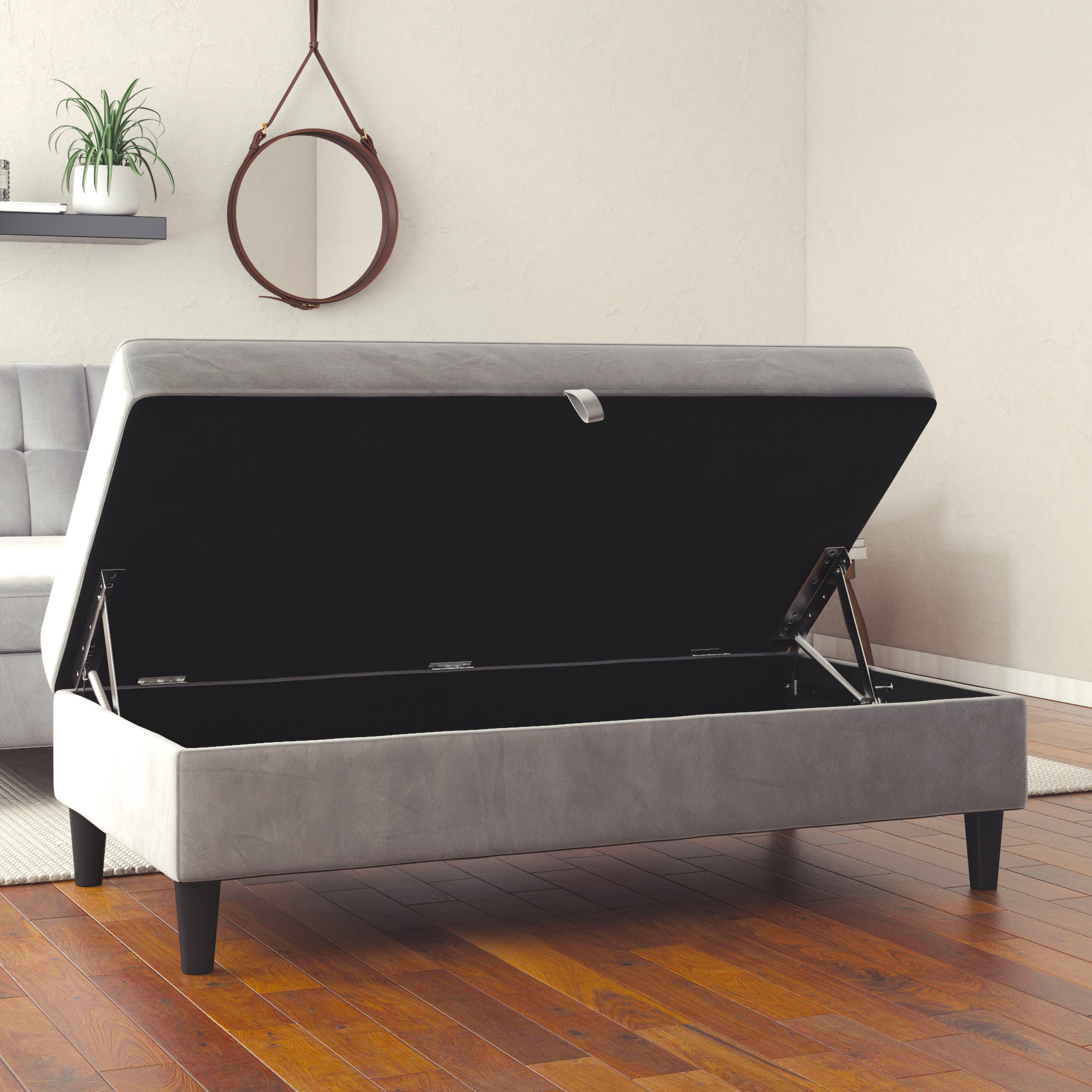 Dorel Home Hocker met bergruimte Hartford Hocker met bergruimte, vrij plaatsbaar, zithoogte 43 cm