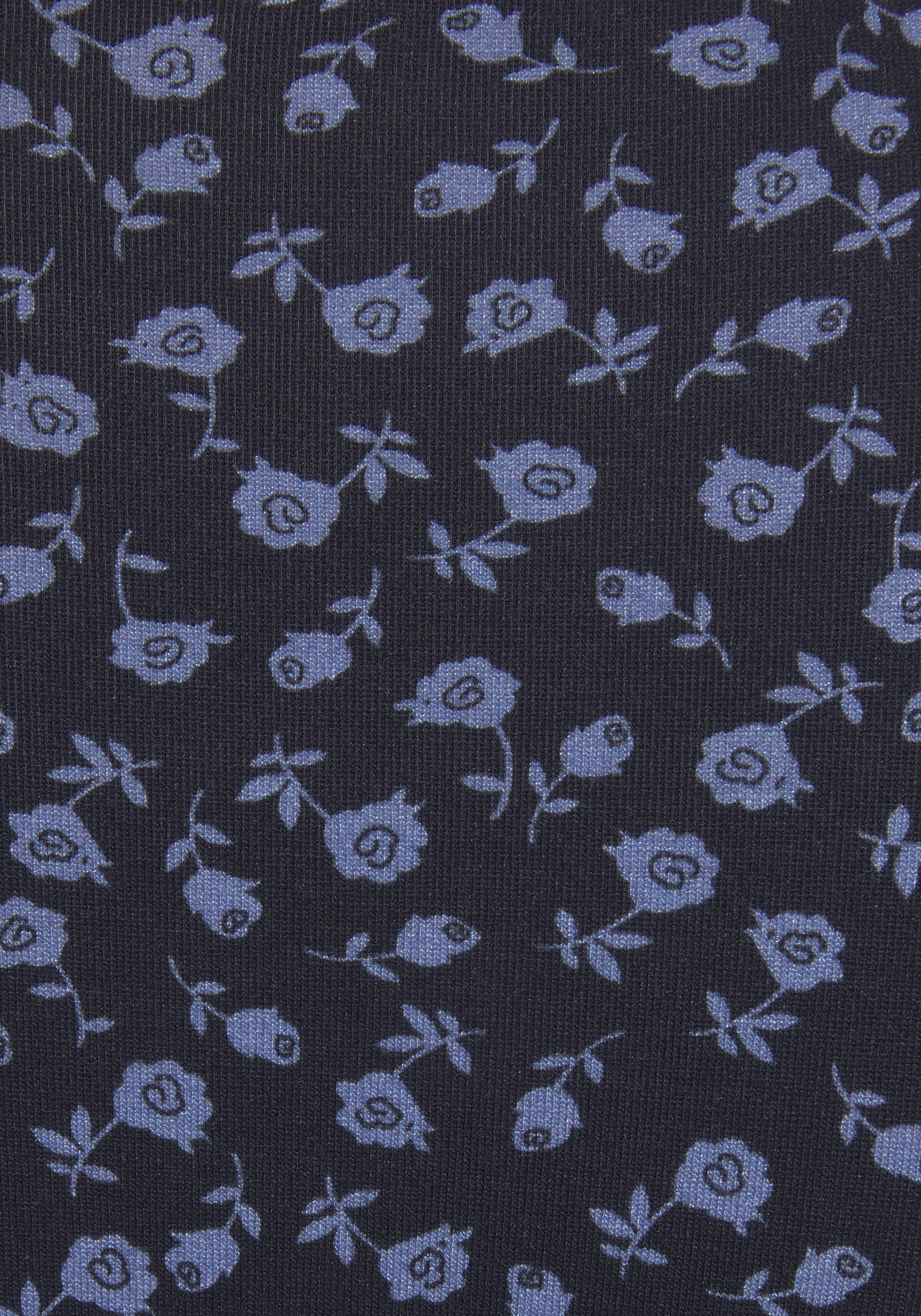 Vivance Jerseyjurk met bloemenprint en v-hals, figuurvriendelijke zomerjurk