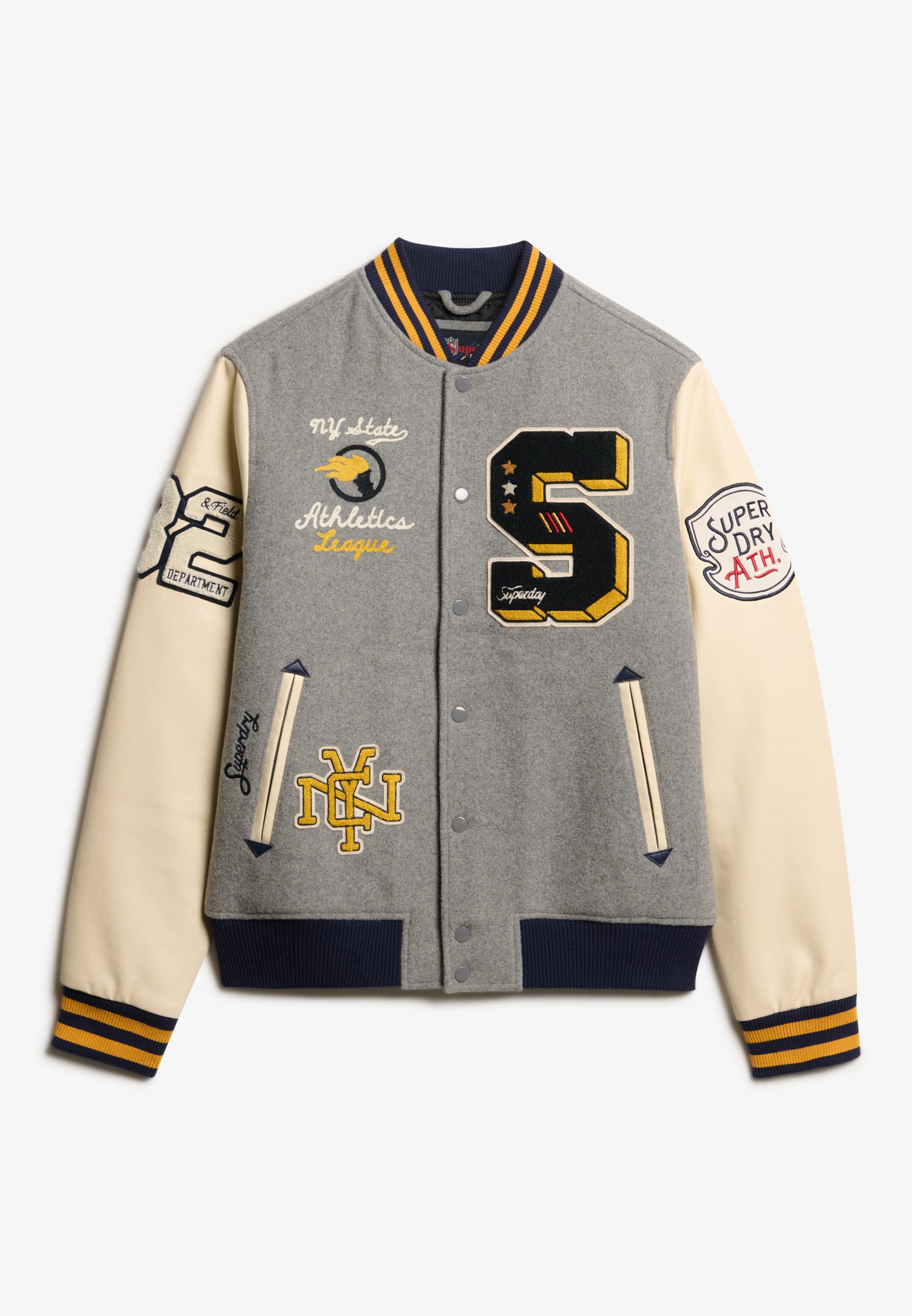 Superdry Parka COLLEGE PATCHED BOMBER JACKET