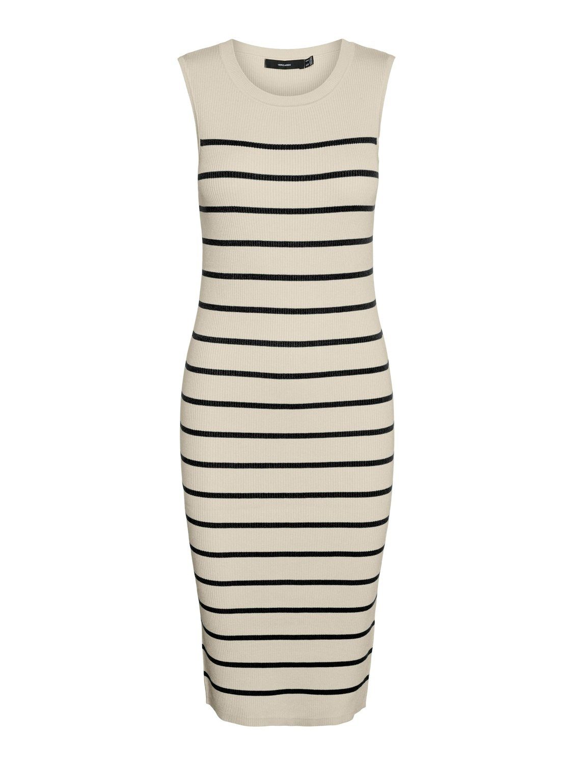 Vero Moda Maxi-jurk VMGIZELLE SL O-NECK BLK DRESS GA NOOS