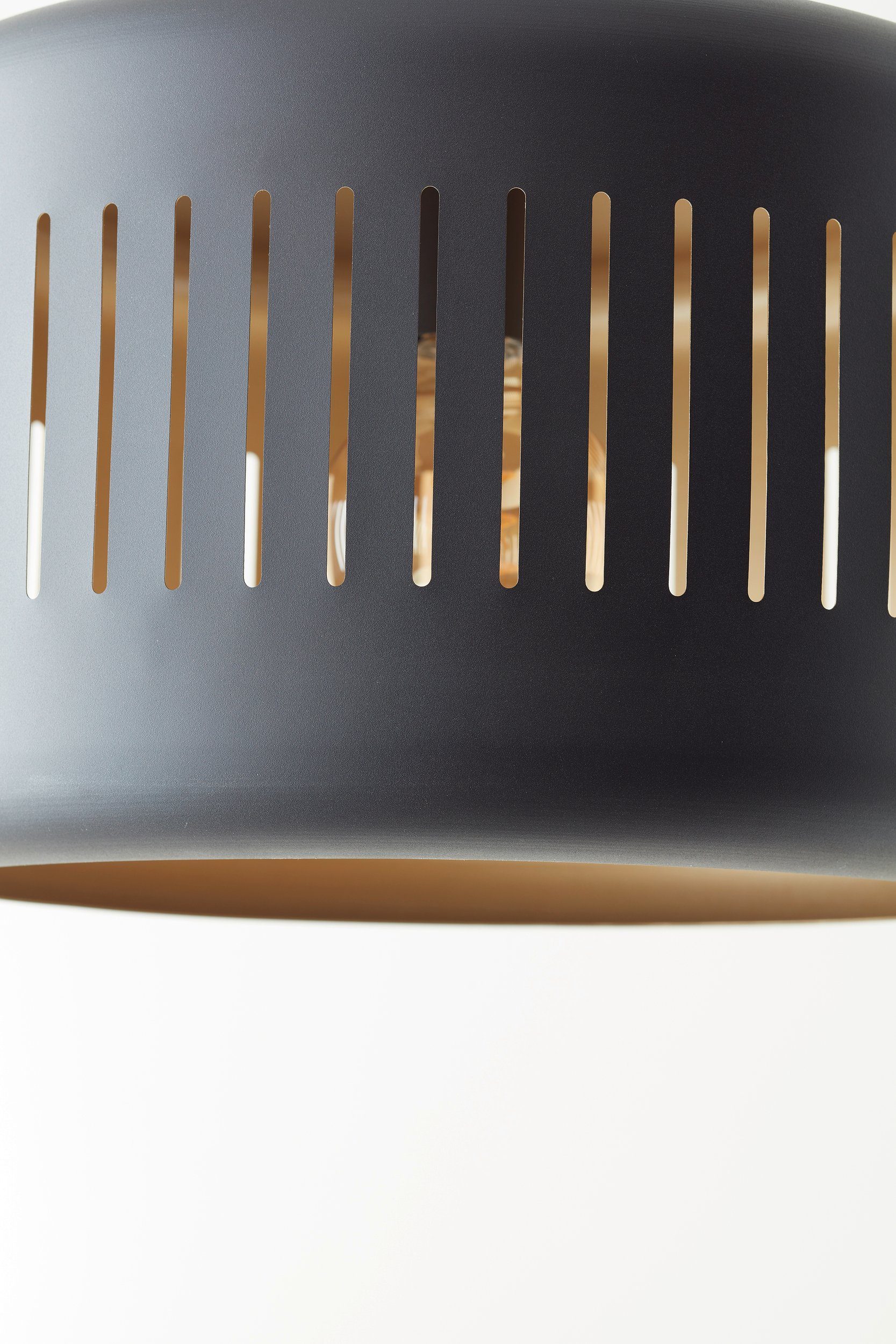 Brilliant Leuchten Hanglamp Tyas 120 x 110 x 27 cm, 3 x e27, inkortbaar, metaal, zwart/goudkleurig (1 stuk)