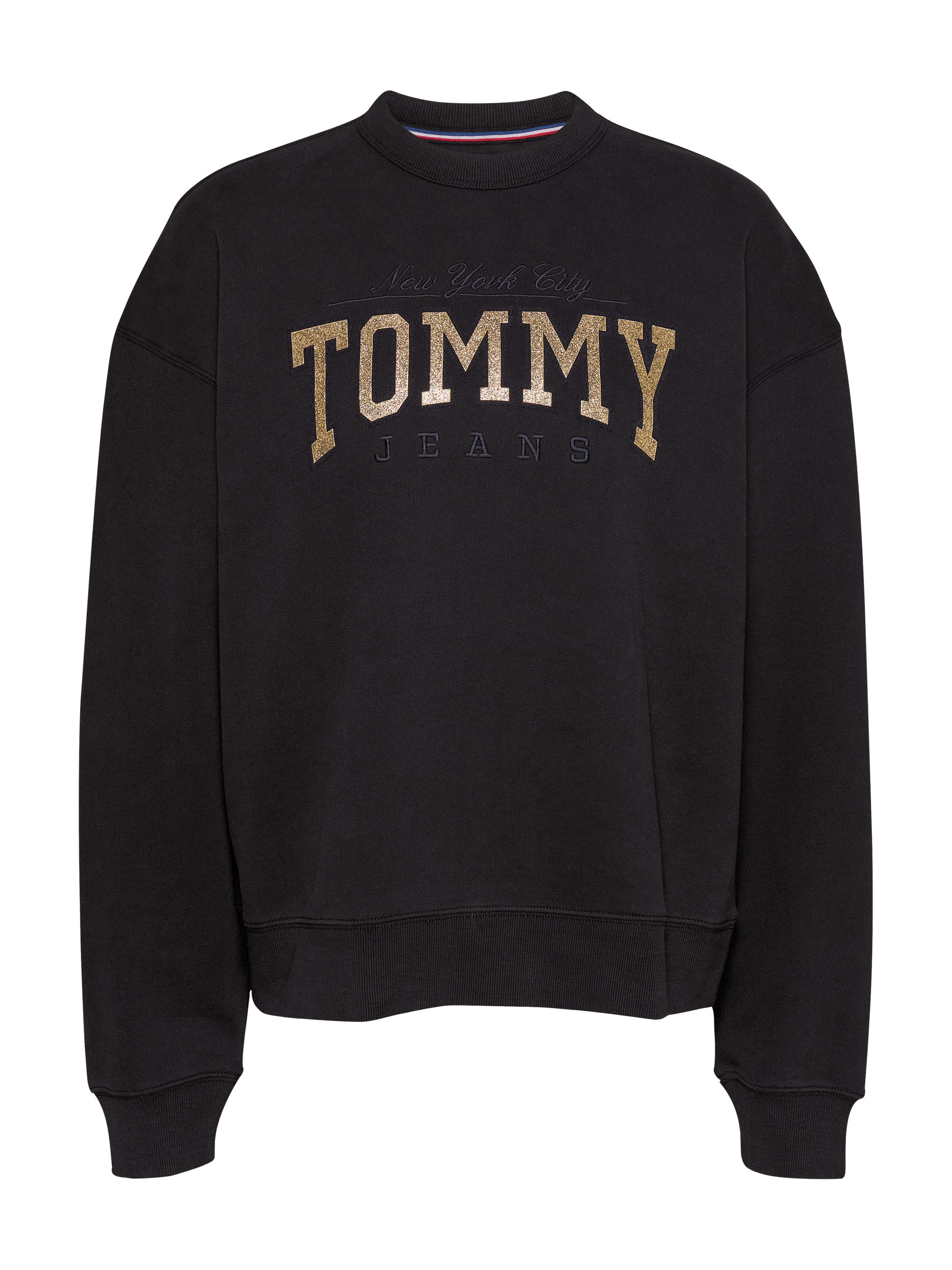 TOMMY JEANS Sweatshirt met glanzend logo