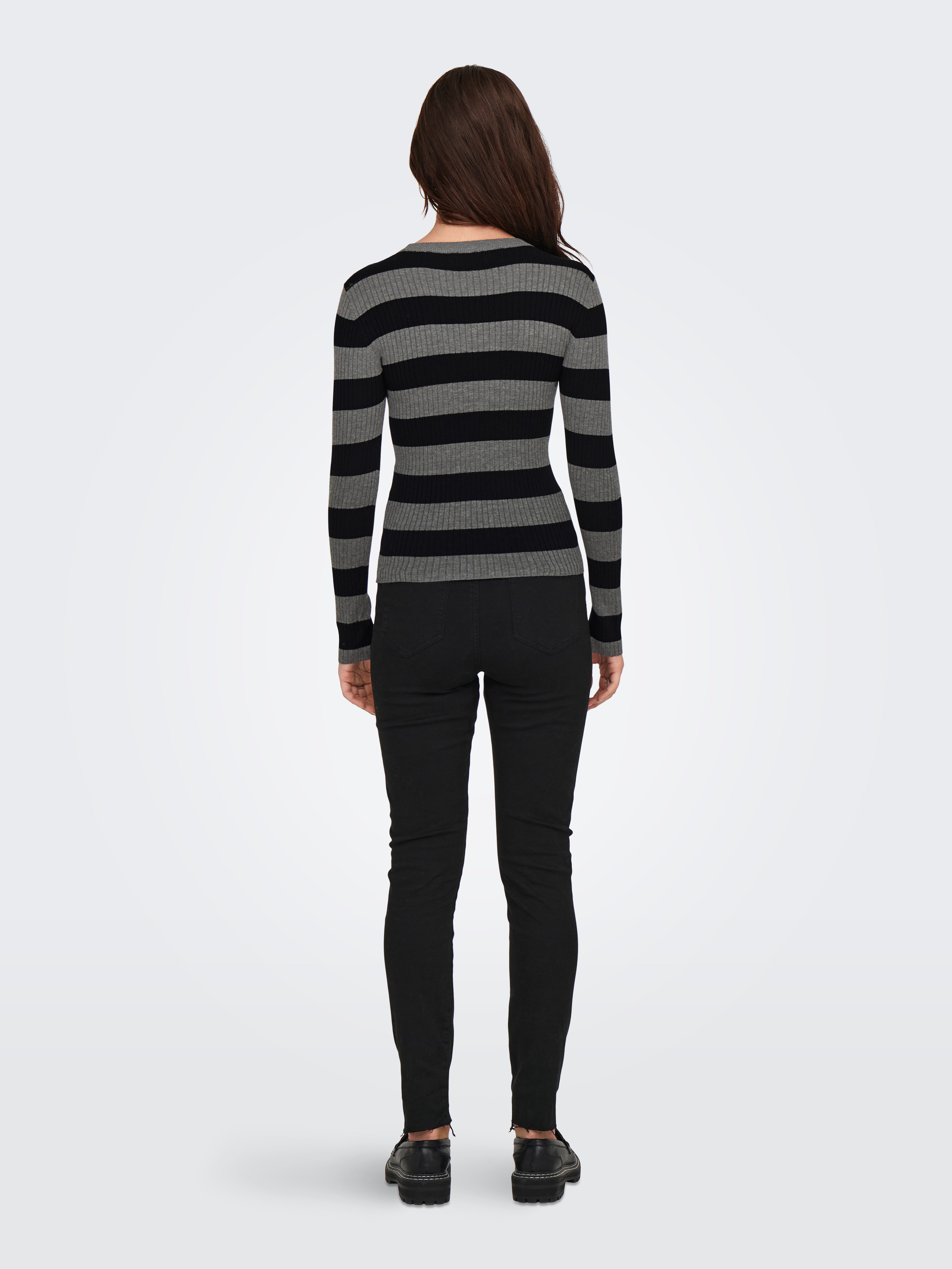 JDY Trui met ronde hals JDYPLUM L/S O-NECK PULLOVER KNT NOOS