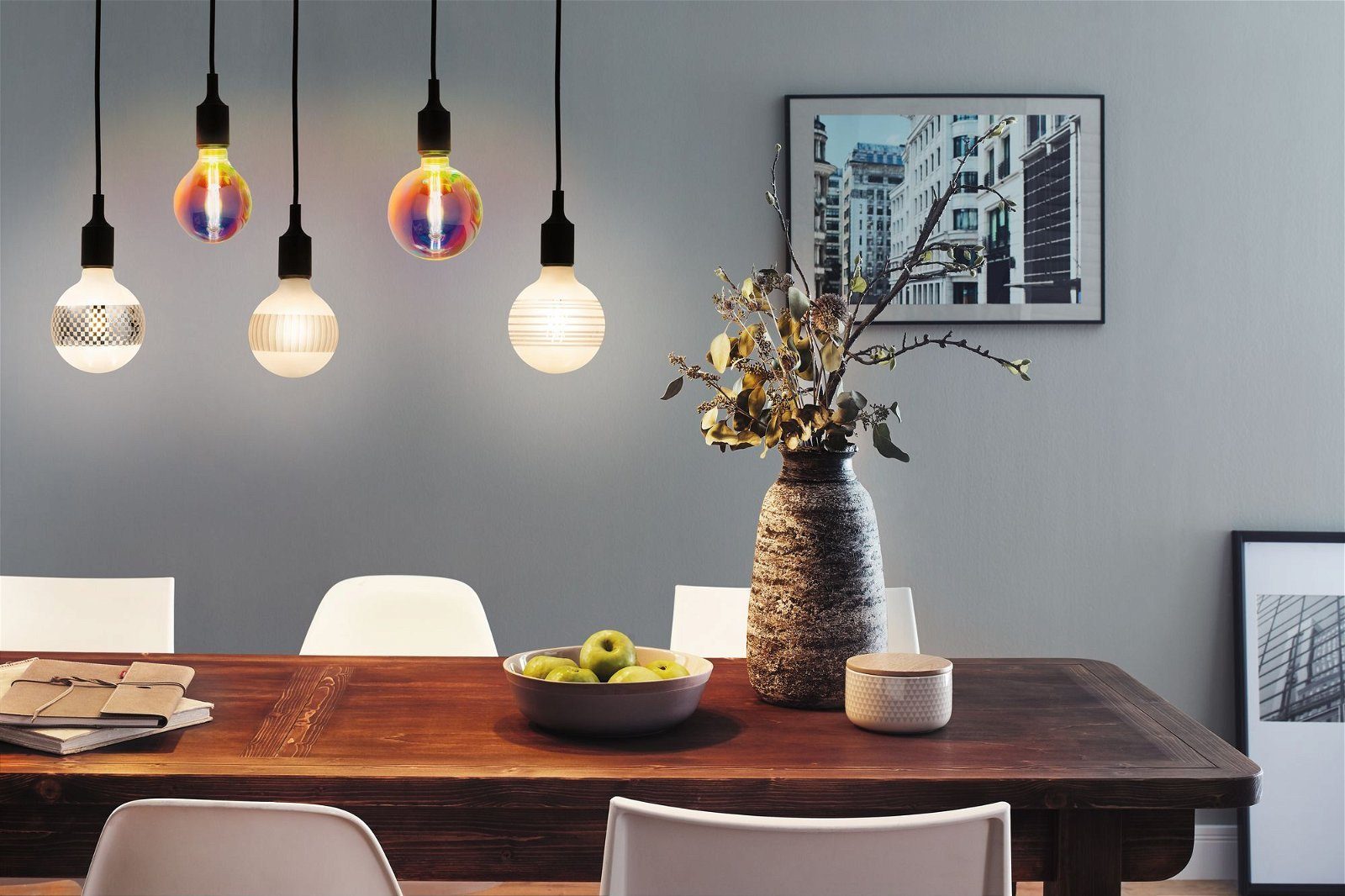 Paulmann Led-verlichting G95 Fantastische Kleuren 470lm 2700K 230V 2.700K dimbaar (1 stuk)