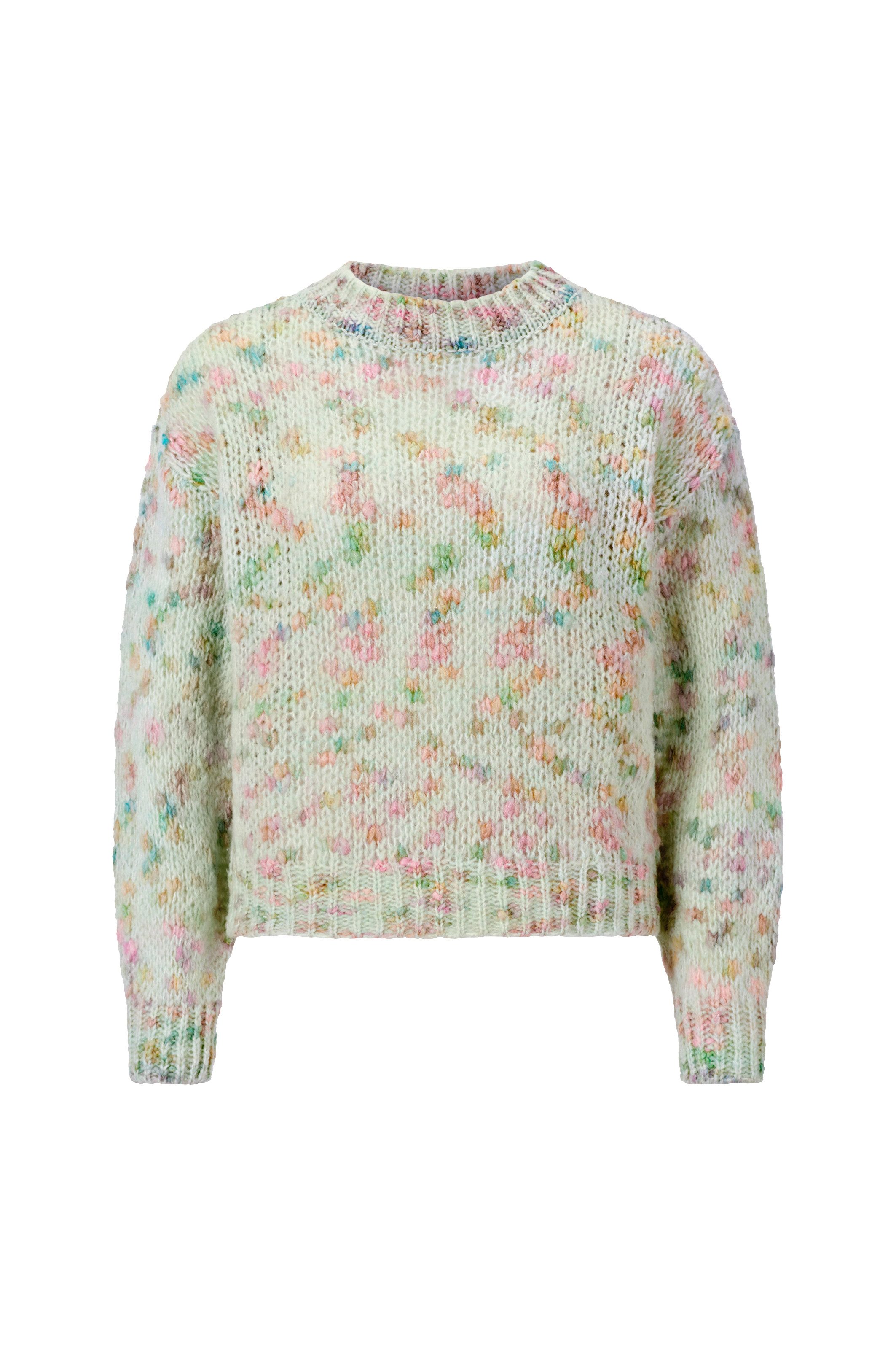 Rich & Royal Trui met ronde hals met opvallend patroonontwerp