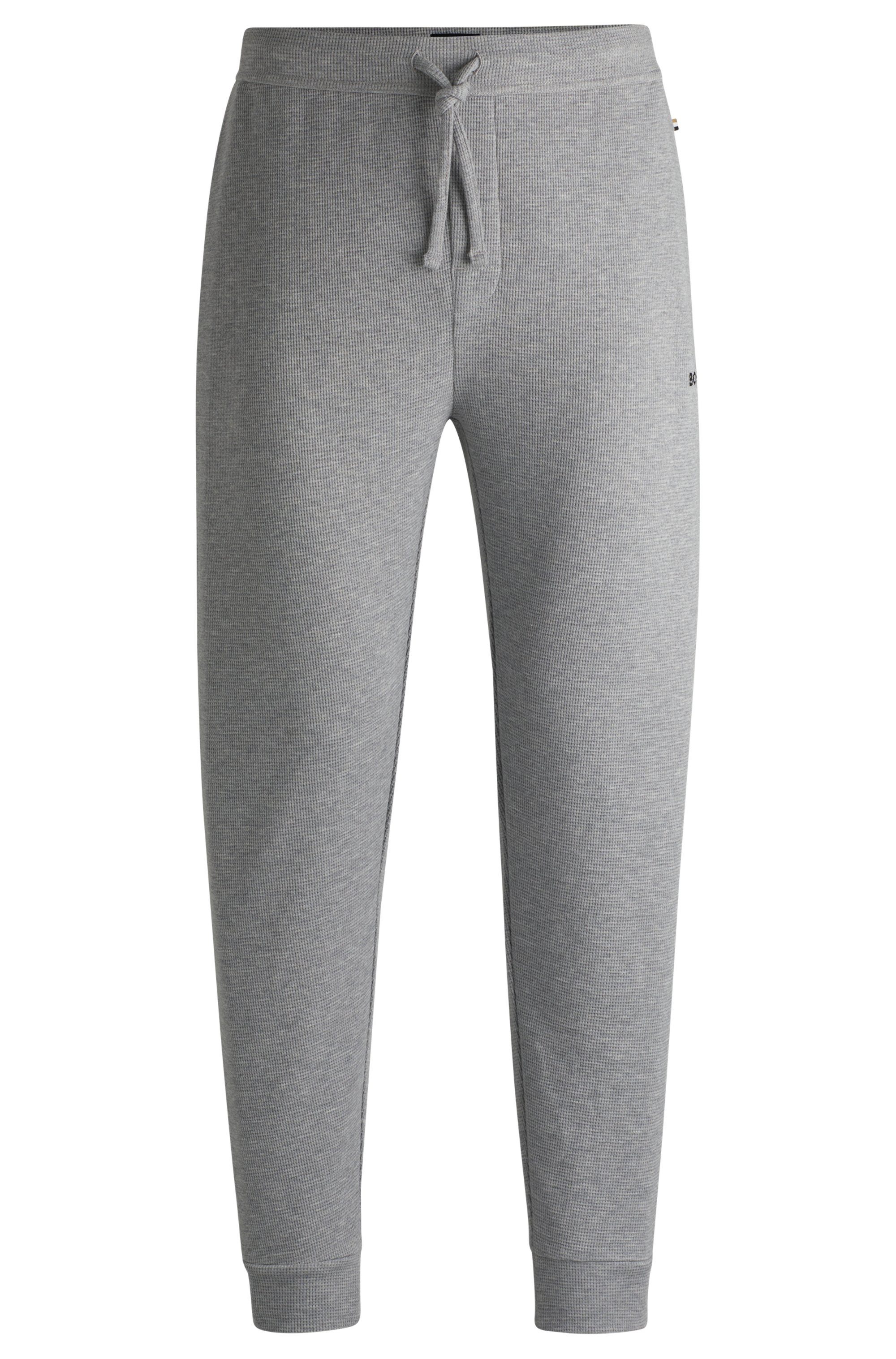 BOSS Pyjamabroek Waffle Pants Cuf