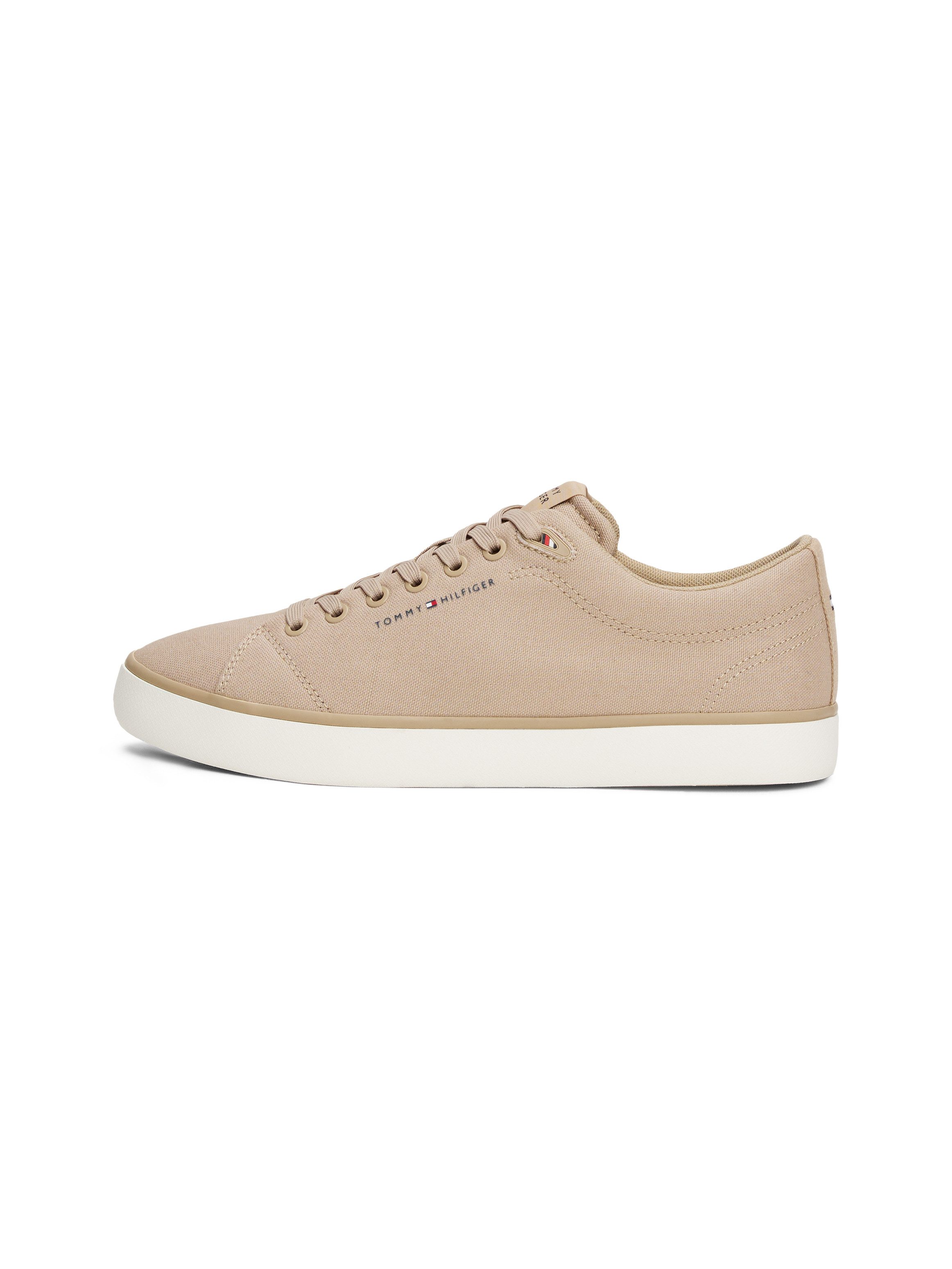 Tommy Hilfiger Sneakers TH HI VULC LOW CORE CANVAS , vrijetijdsschoen, lage schoen, veterschoenen met zacht gepolsterde schacht