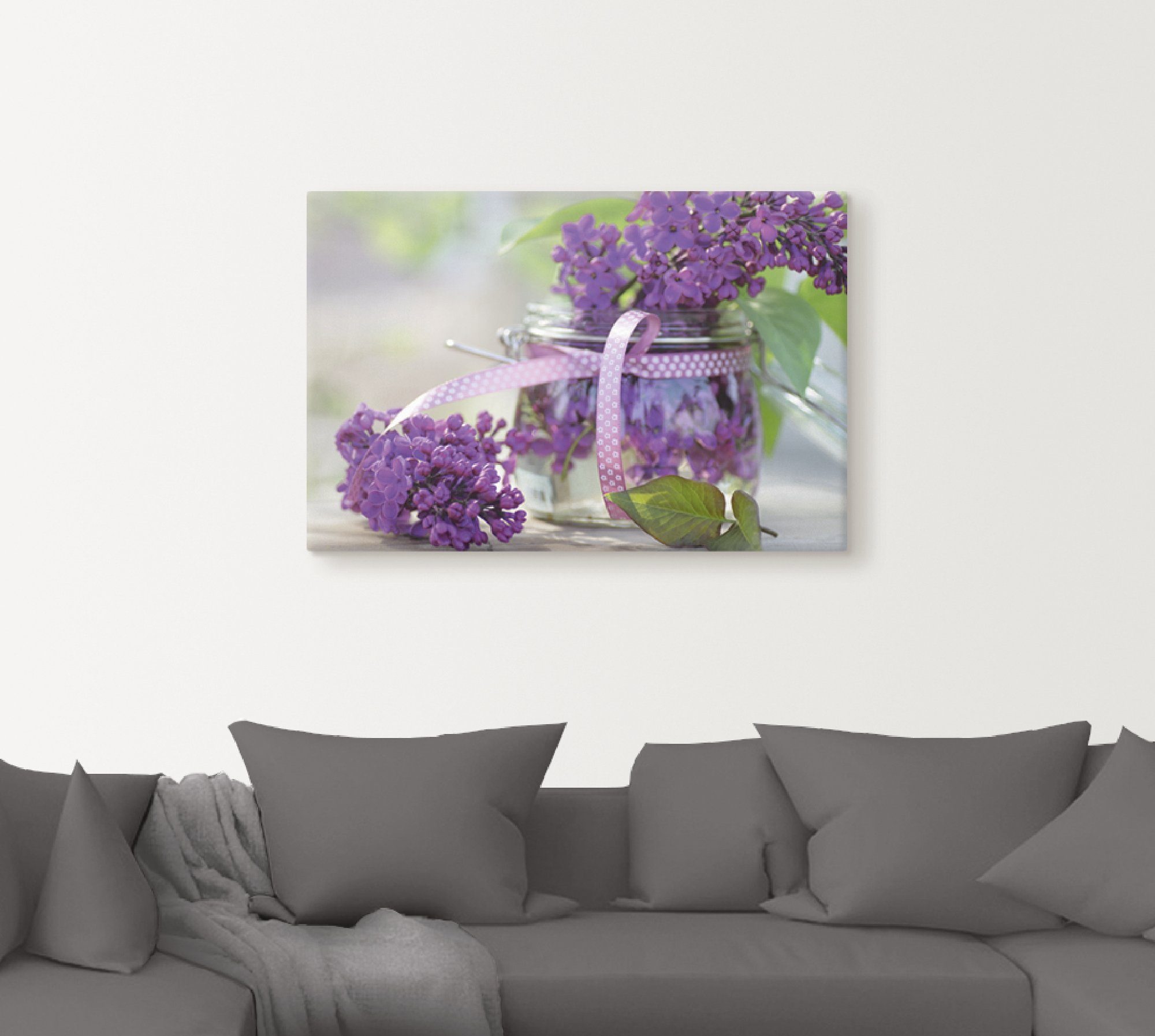 Artland Artprint Lila boeket als artprint op linnen, poster, muursticker in verschillende maten