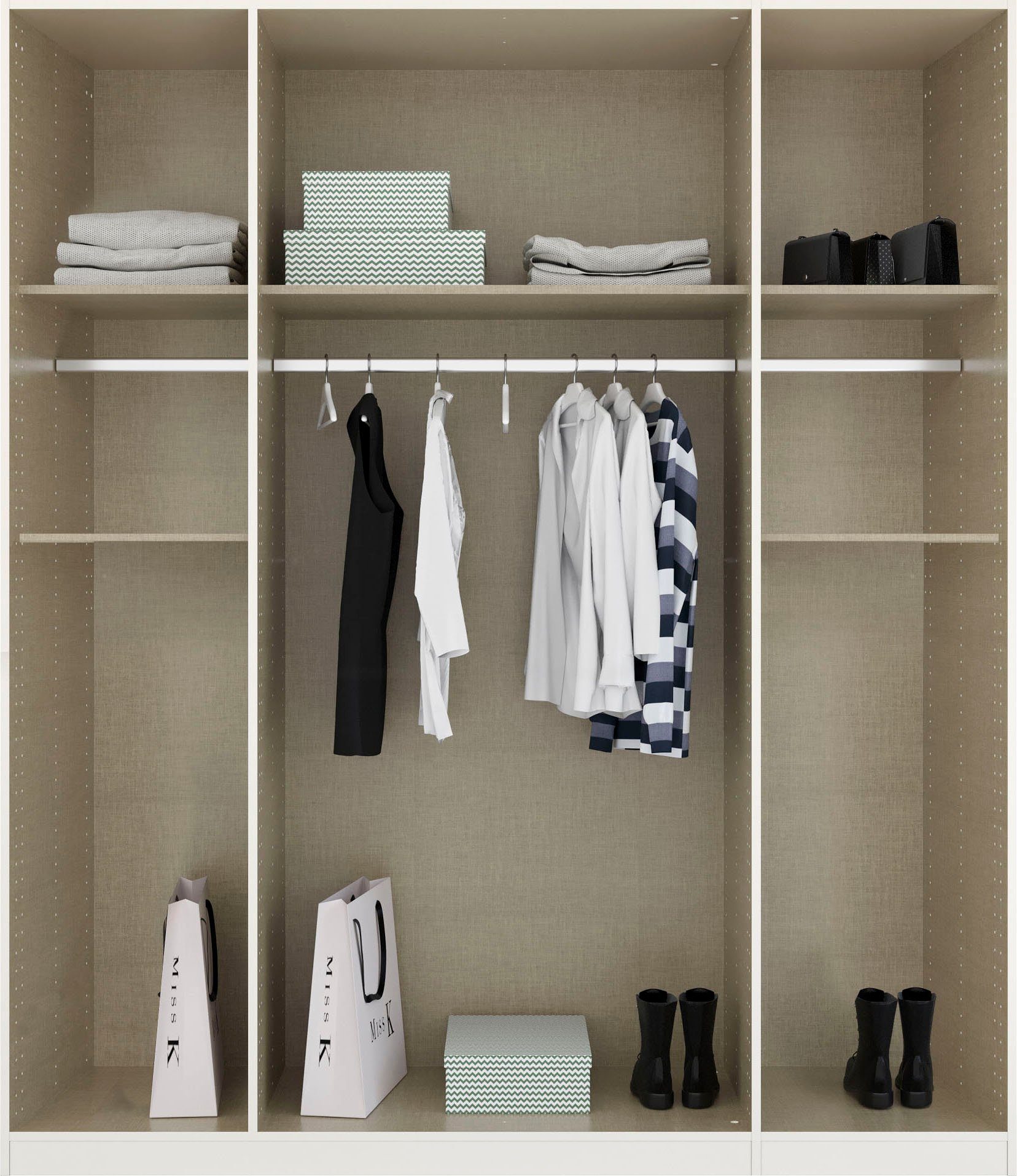 rauch Draaideurkast Kledingkast kast garderobe waskast TICAO met 2 ruime lades, veel opbergruimte made in germany