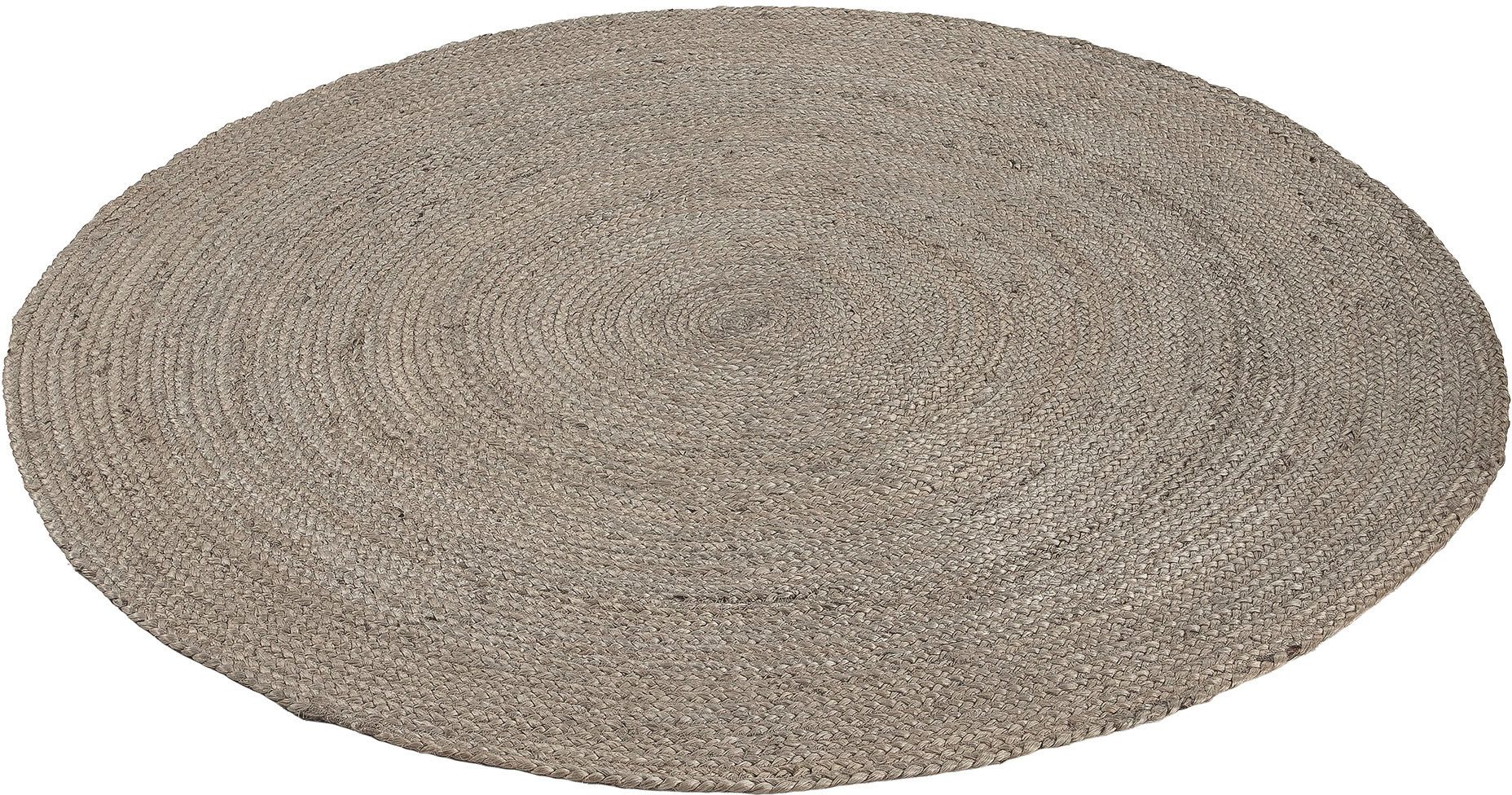 carpetfine Vloerkleed Nele jute-vloerkleed natuurmateriaal gevlochten tweezijdig te gebruiken kleed van 100% jute, in rond en ovaal, vele maten