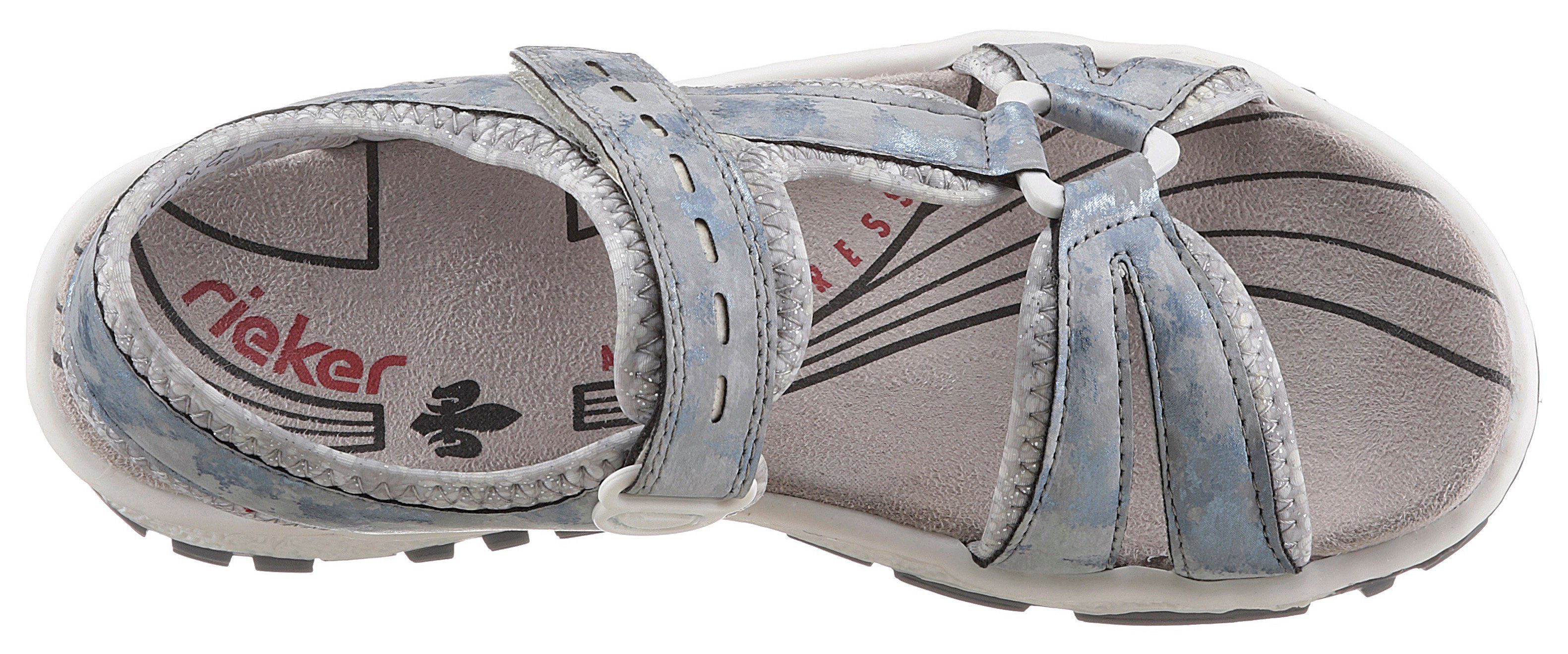 Rieker Sandalen zomerschoen, sandaal, sleehak, in used-look