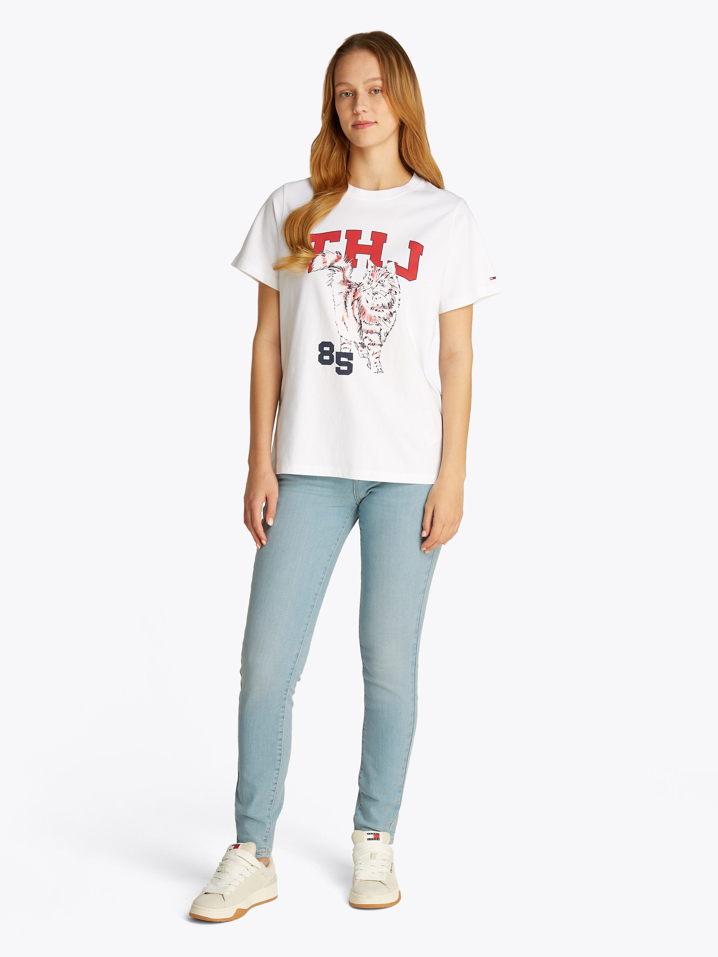 TOMMY JEANS Skinny fit jeans Sophie Low Waist Skinny met logo-badge, in enkel-lengte