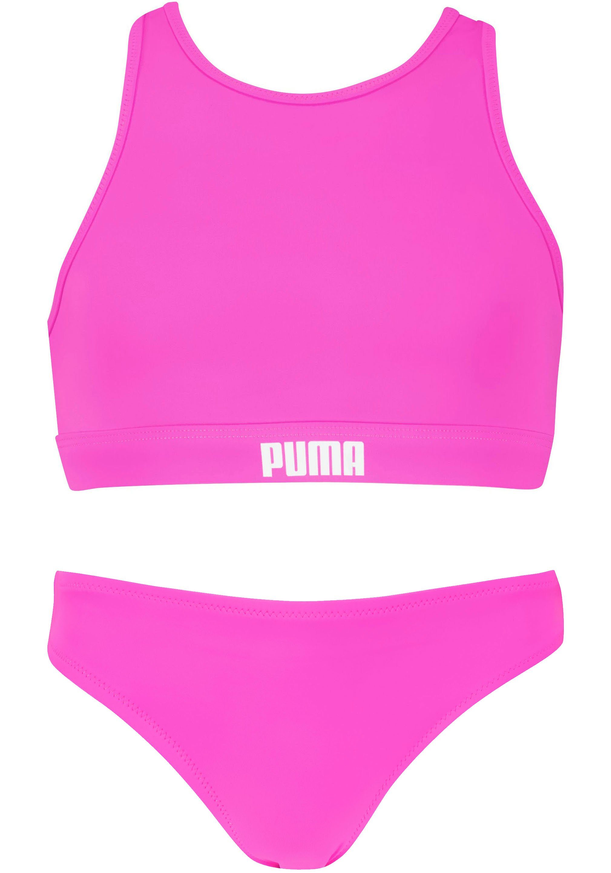 PUMA Bustierbikini met racerback pasvorm (set, 2 stuks)