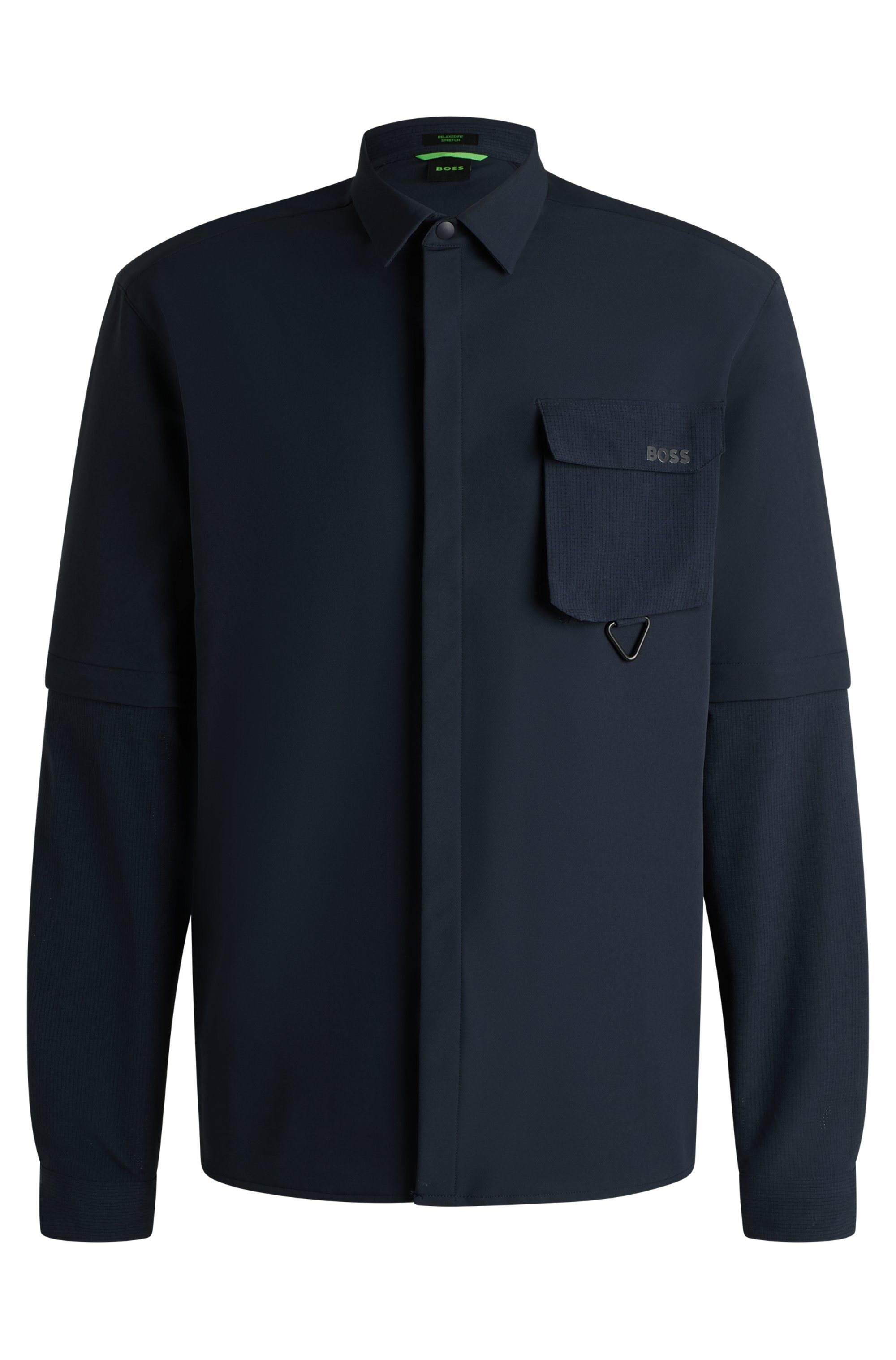 BOSS GREEN Functioneel shirt B_Rib_Glamping_L