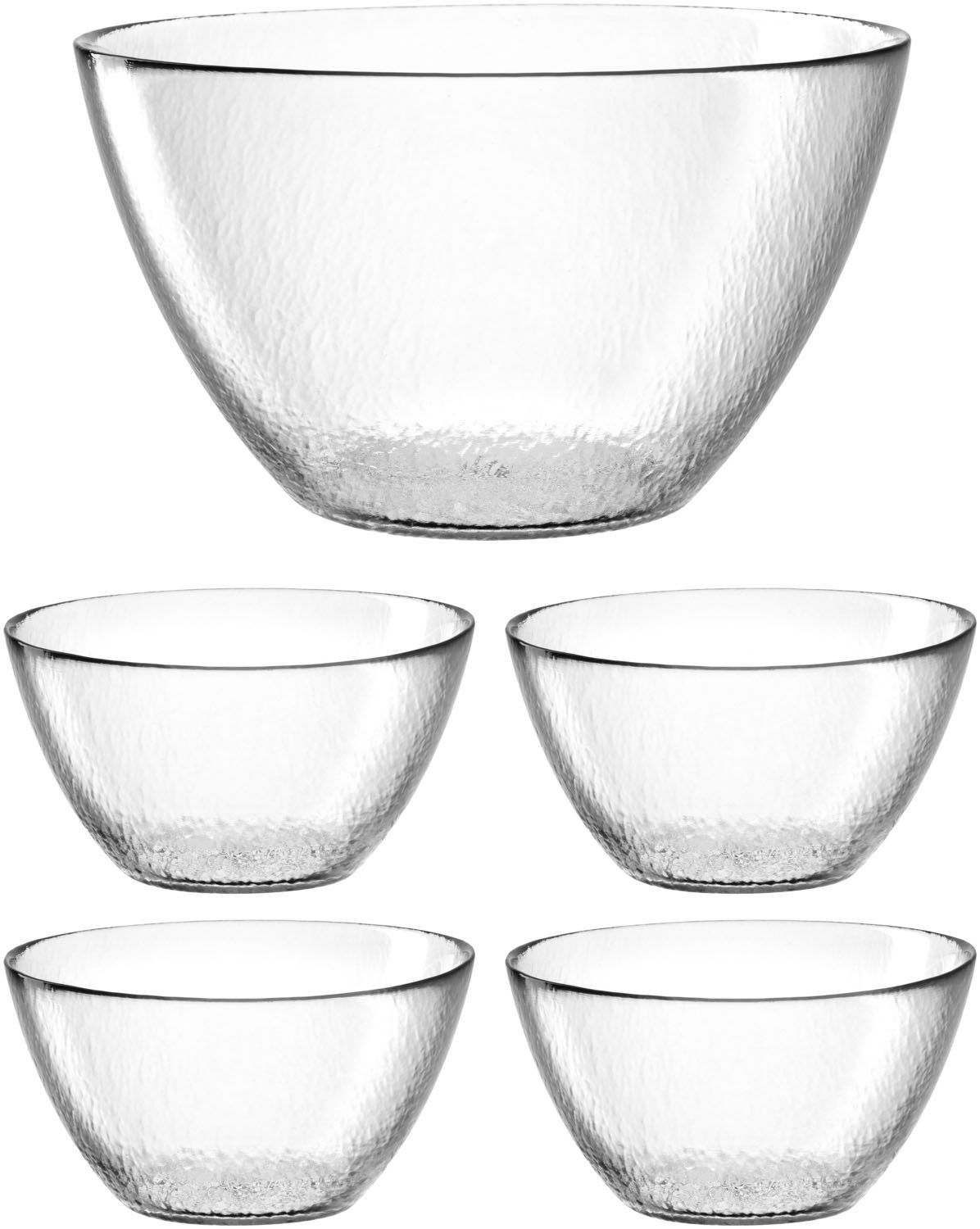 LEONARDO Schaal ATTIVO (5-delig) schaaltjes wit