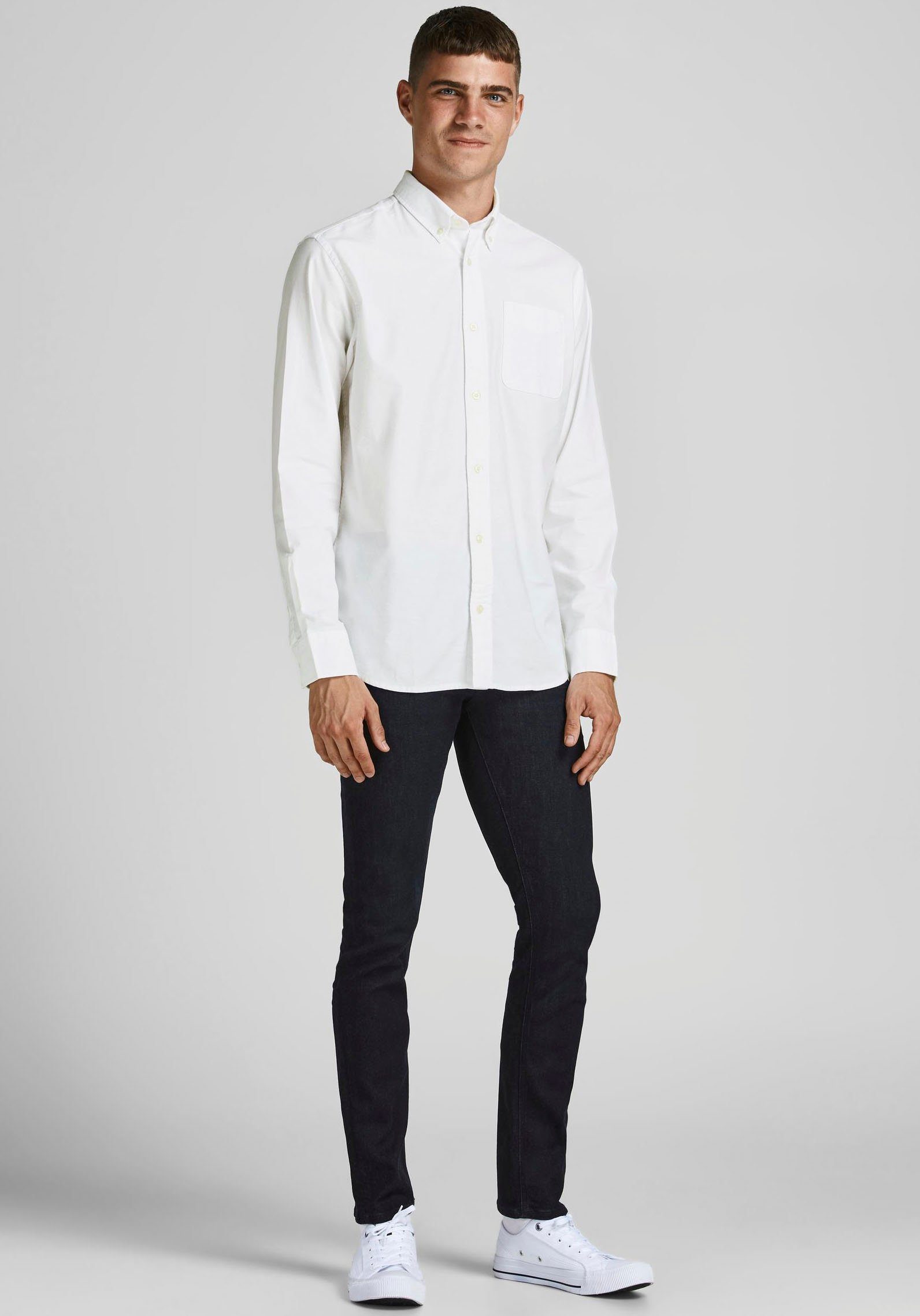Jack & Jones Overhemd met lange mouwen BROOK OXFORD met button-downkraag