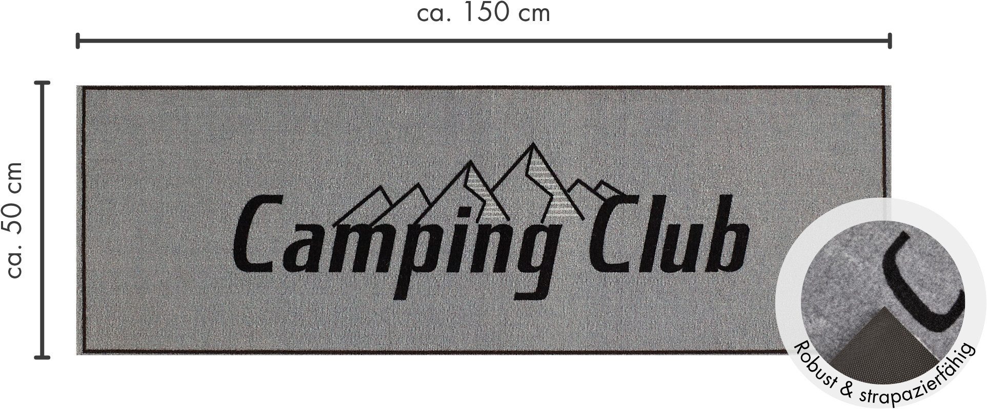 my home Loper Camping met opschrift, ideaal voor campers & caravans, in- en outdoor geschikt