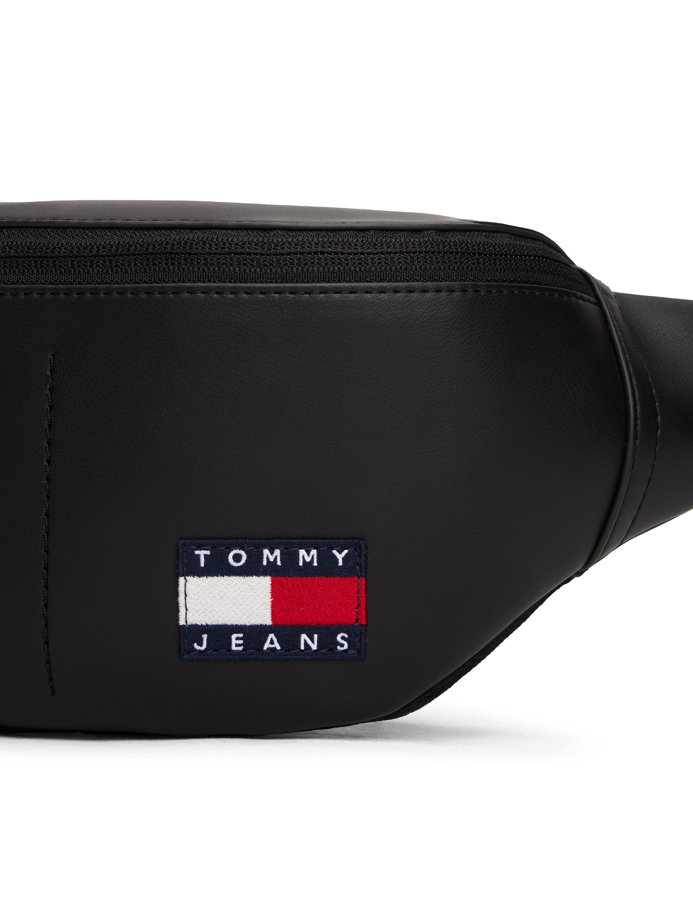 TOMMY JEANS Heuptas TJM ESS DAILY PU BUMBAG , men crossoverbag, minibag met vlaggen-embleem