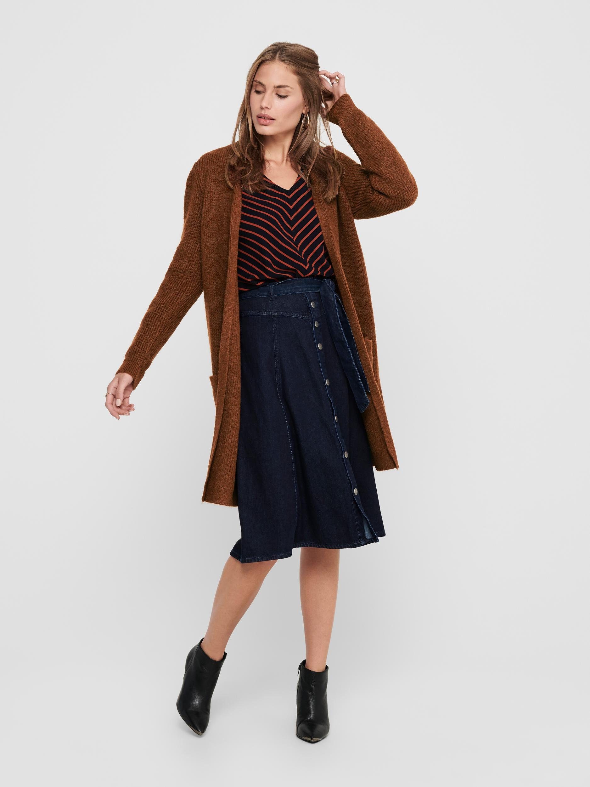 Only Lang vest ONLJADE L/S cardigan KNT NOOS