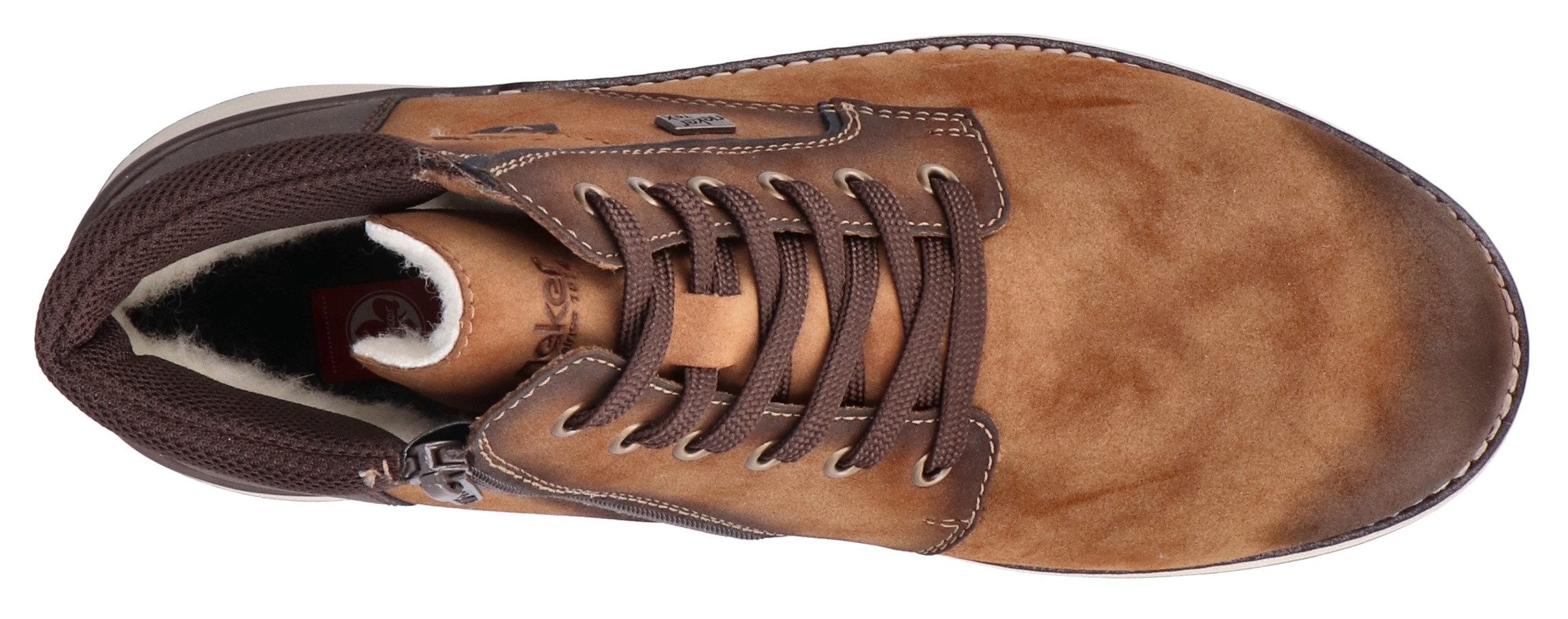 Rieker Winterlaarzen , veterschoenen, winterenkellaars, memocup-uitrusting, used-look